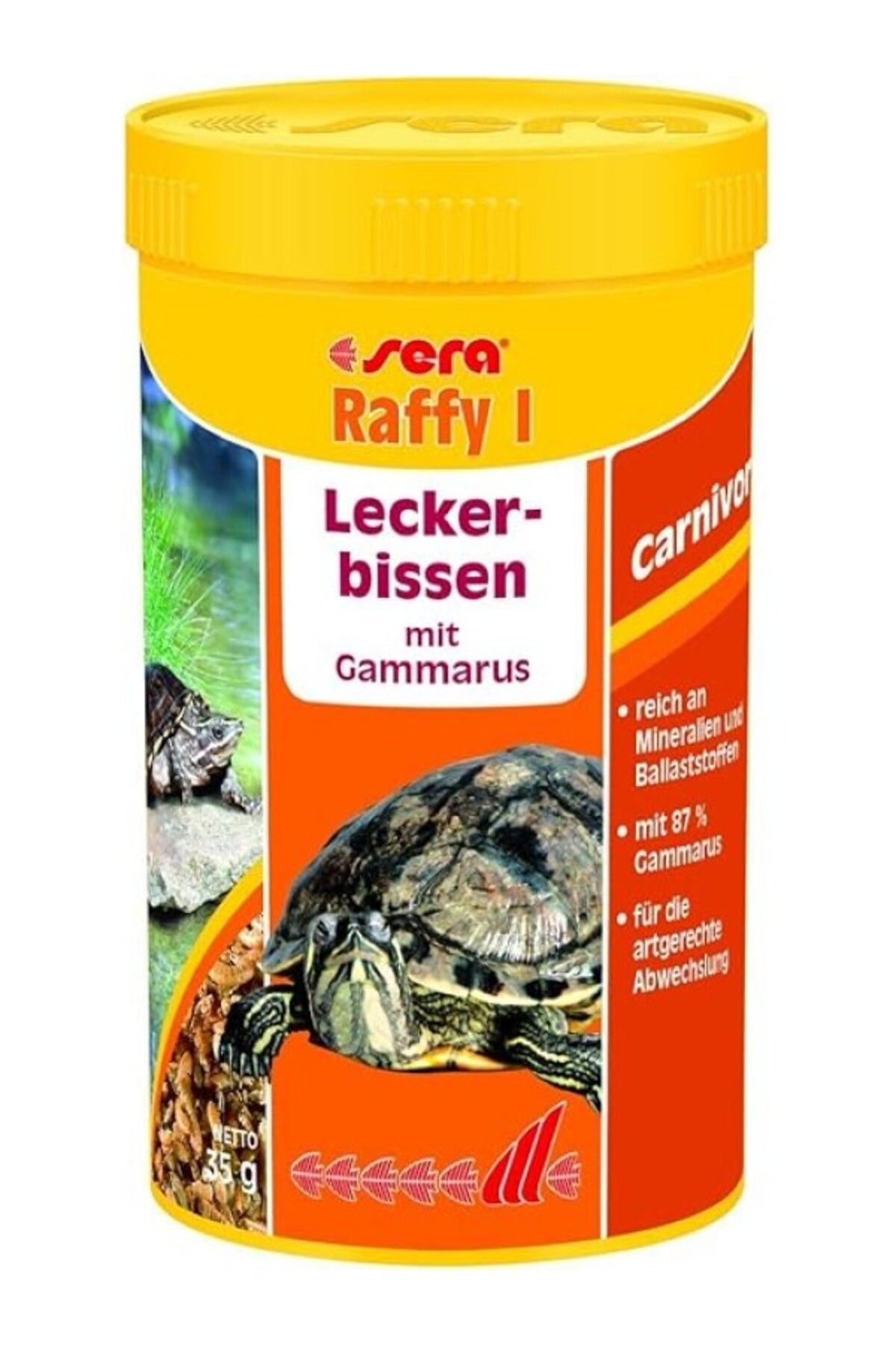 ShopZum Sera Raffy I Nature 250 Ml (35 G) - Çok Lezzetli Gammarus Veya Dere Pire Yengeçleri Ile Türe Uygun