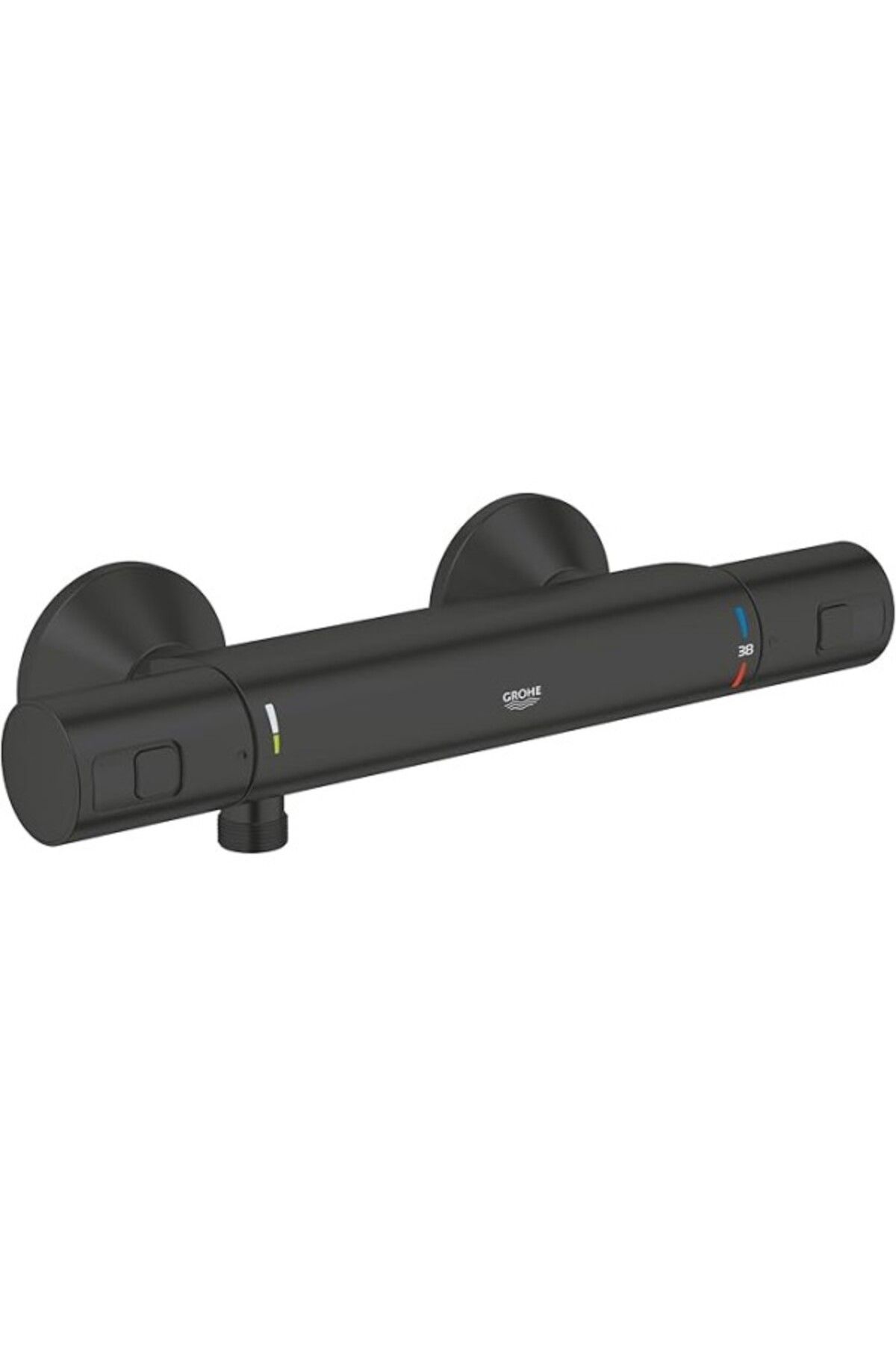 ShopZum Precision Start Termostatik Duş Bataryası | Su Tasarruflu | Mat Siyah | 345942430