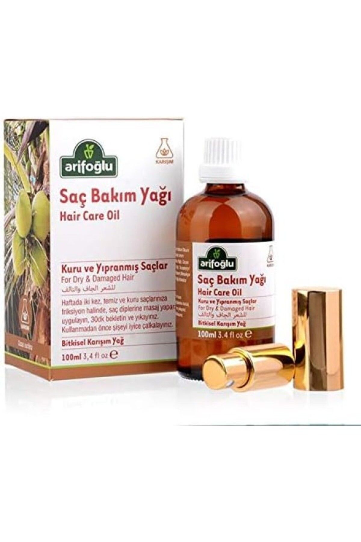 ShopZum Saç Bakım Yağı 100Ml Kuru Ve Yıpranmış Saçlar