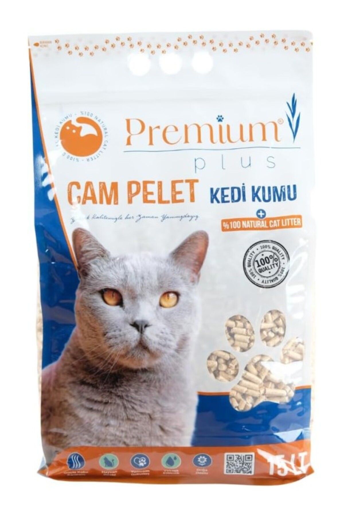 ShopZum Premium Plus Çam Peleti Kedi Kumu 15 Lt Yavru/yetişkin Kediler Ve Küçük Hayvanlar Için%100 Organik