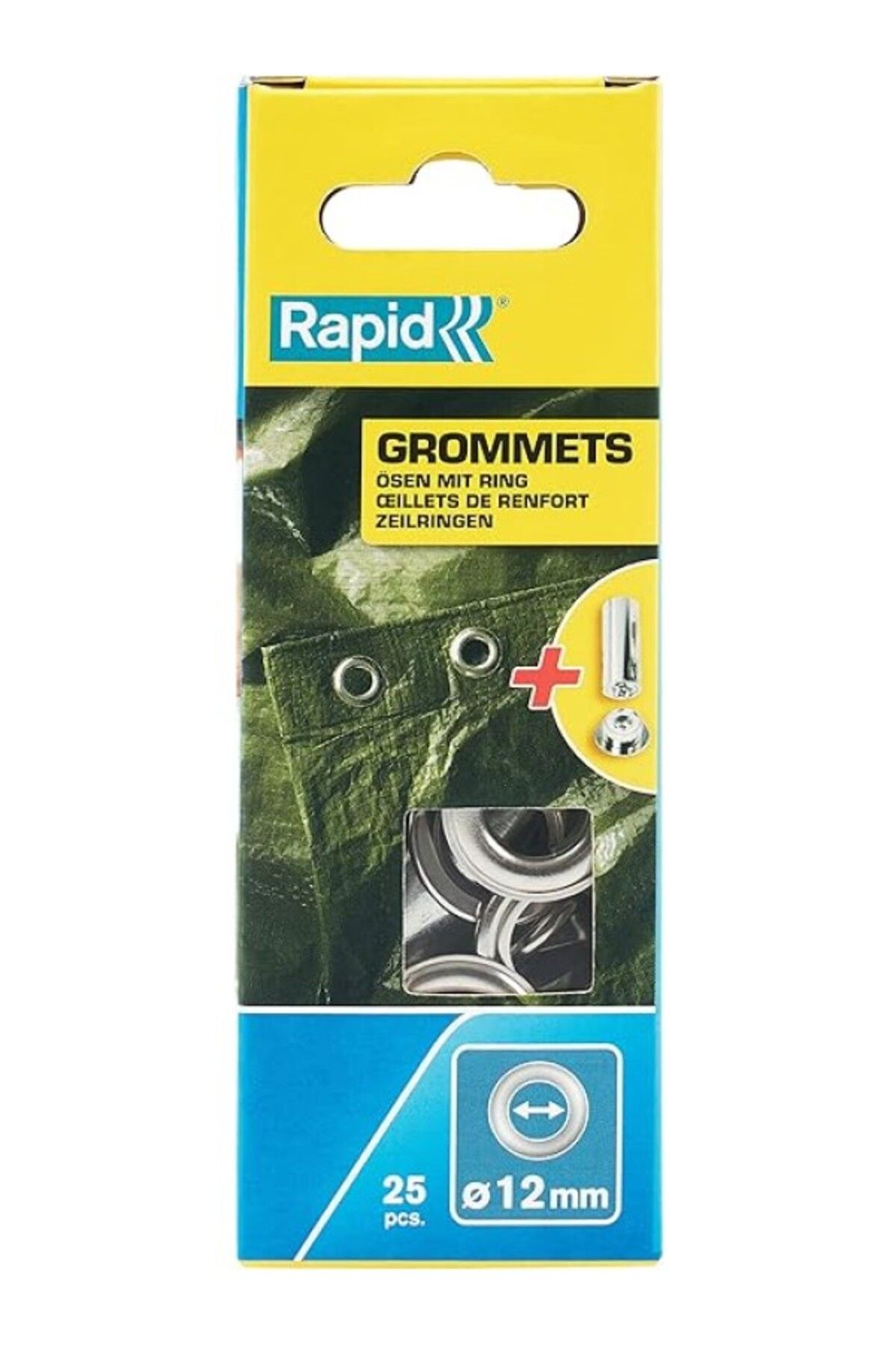 ShopZum Rapid Kuşgözü 2 Parça Dlk Halka 12 Mm 25 Adet