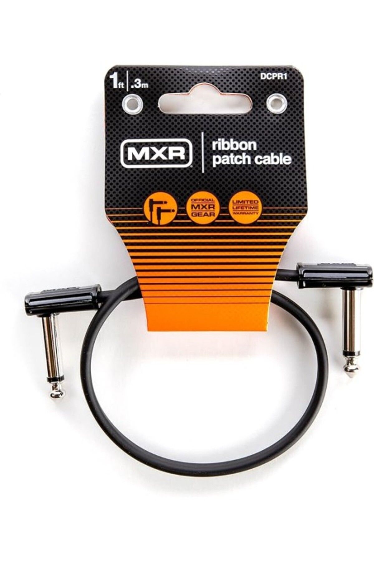 ShopZum Jim Dunlop, 1/4-İnç Dik Açı Mxr Şerit Yama Kablosu 1Ft | 1Ft (Dcpr1)