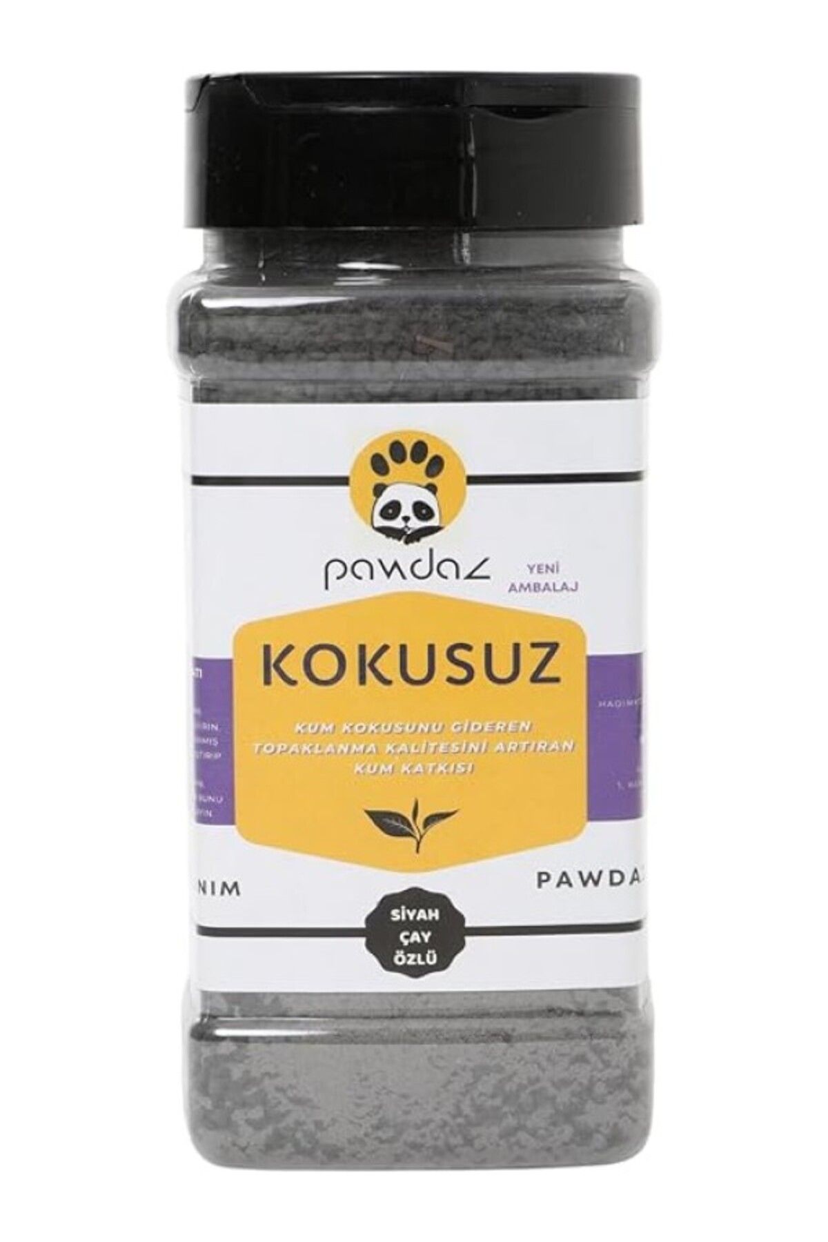 ShopZum Pawdaz Kokusuz - Aktif Karbon Ve Siyah Çay Özlü Kedi Kumu Kokusu Giderici (500 Ml. / 360 gram ± 25
