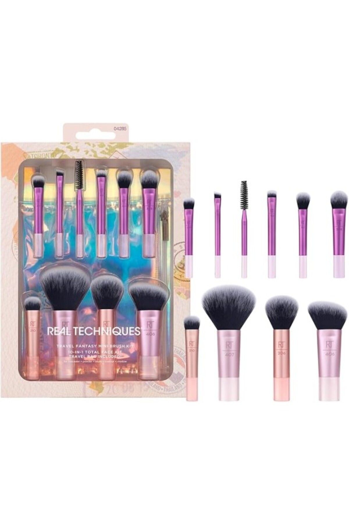 ShopZum Techniques Mini Seyahat Fırça Seti Rt-4285
