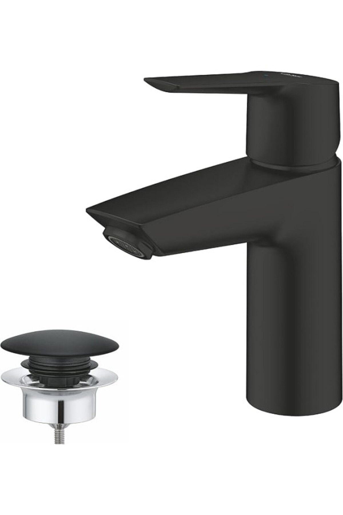 ShopZum Start Quickfix Lavabo Bataryası, S-Boyut, Su Tasarruflu, Mat Siyah, 235512432