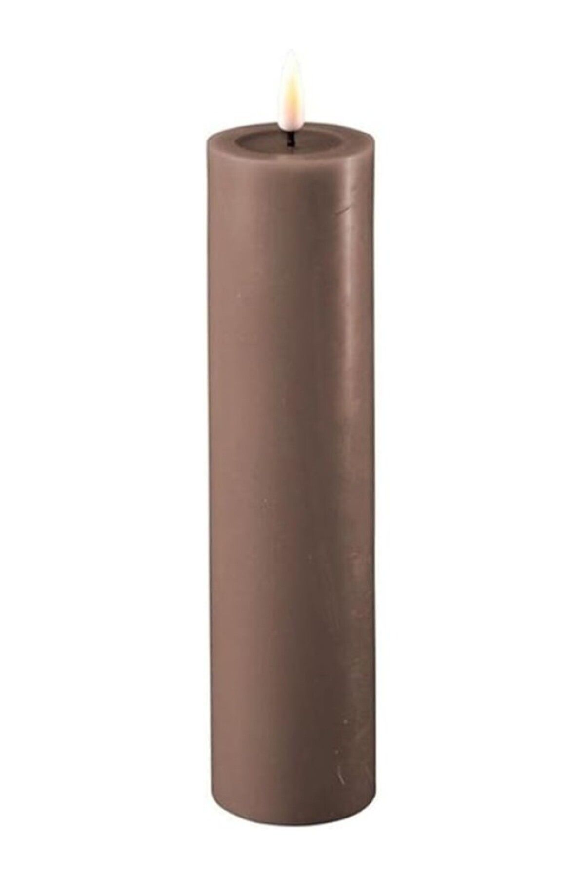 ShopZum Deluxe Homeart Moka Led Mum Kahverengi 5X20 Cm - De Rf-0094