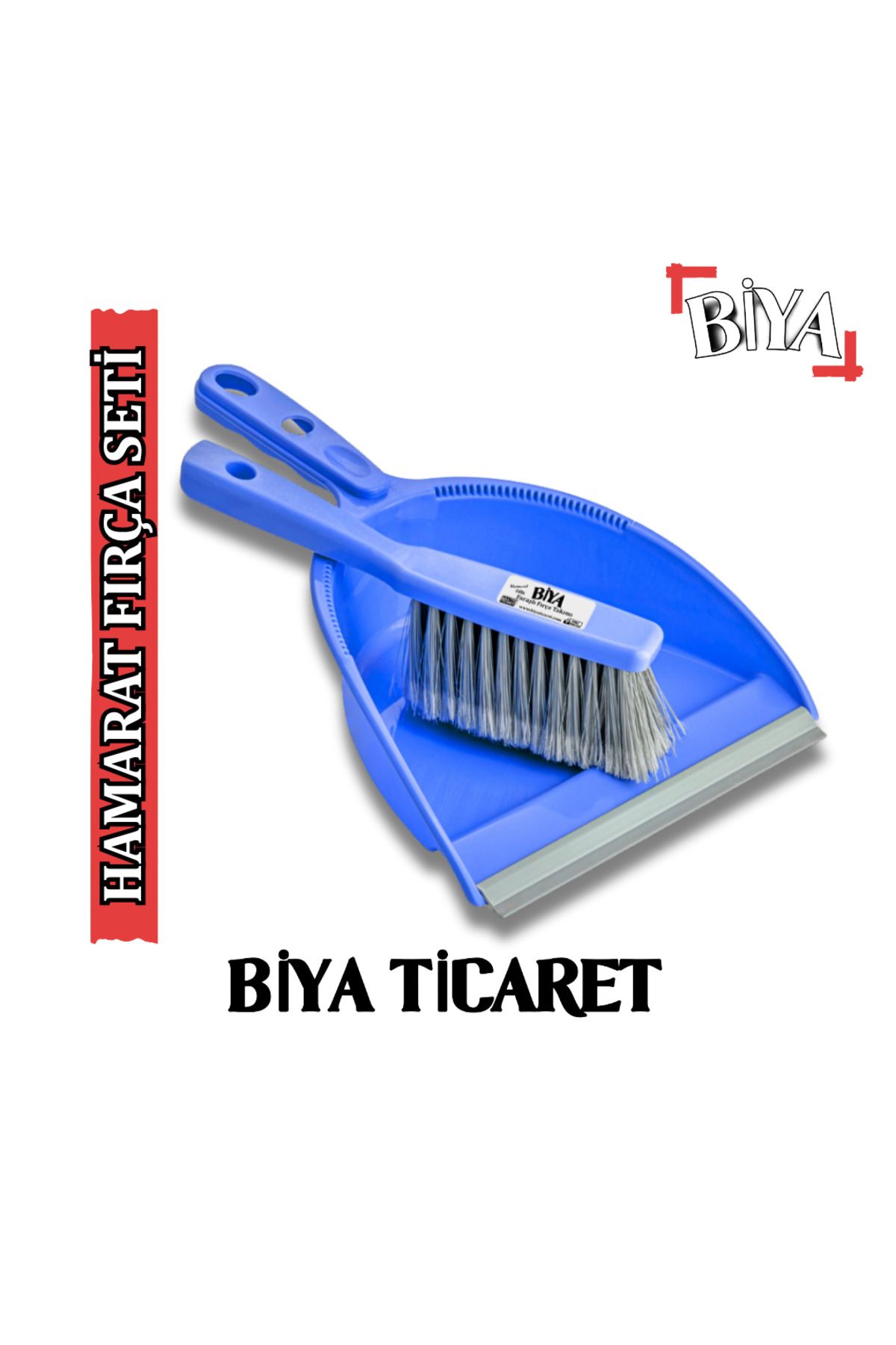 BİYA Hamarat Fırça Takımı - Faraş ve Fırça Seti Mavi