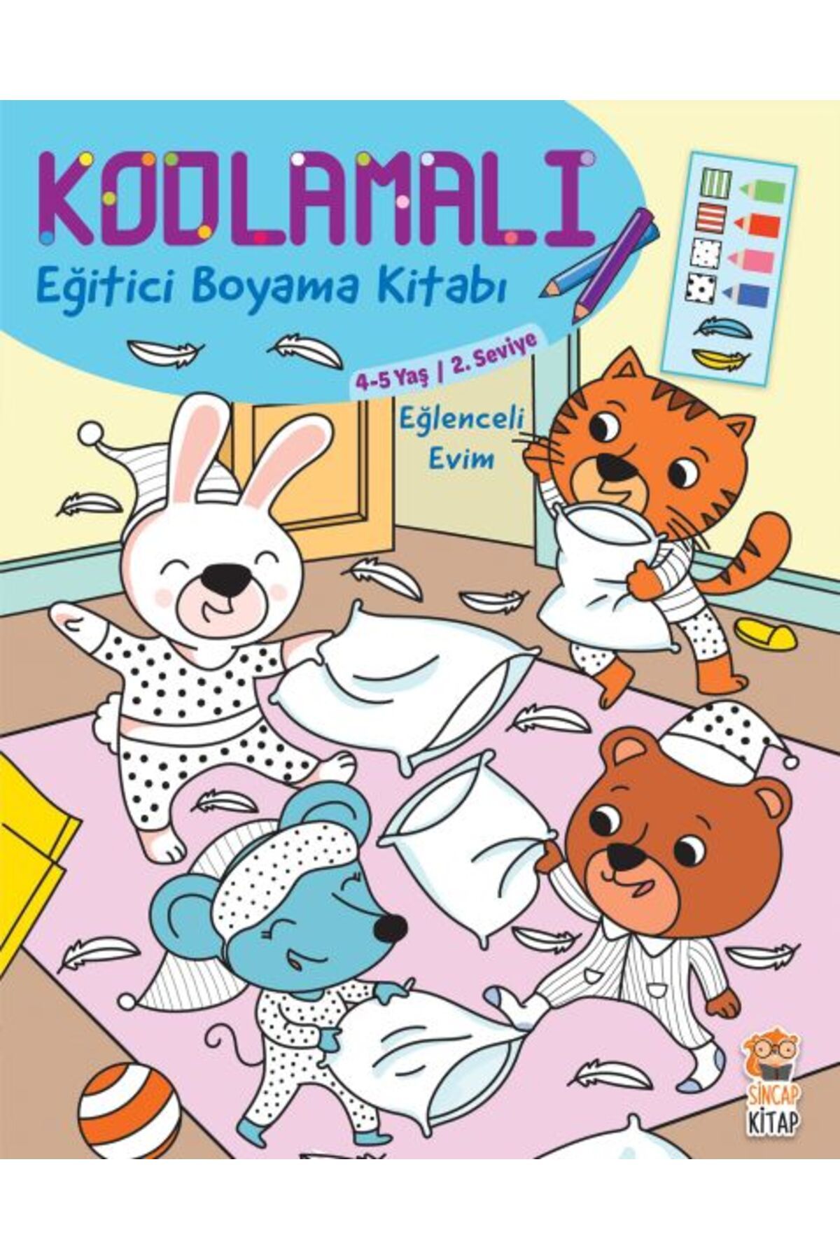 Genç Timaş Kodlamalı Eğitici Boyama Kitabı - Eğlenceli Evim