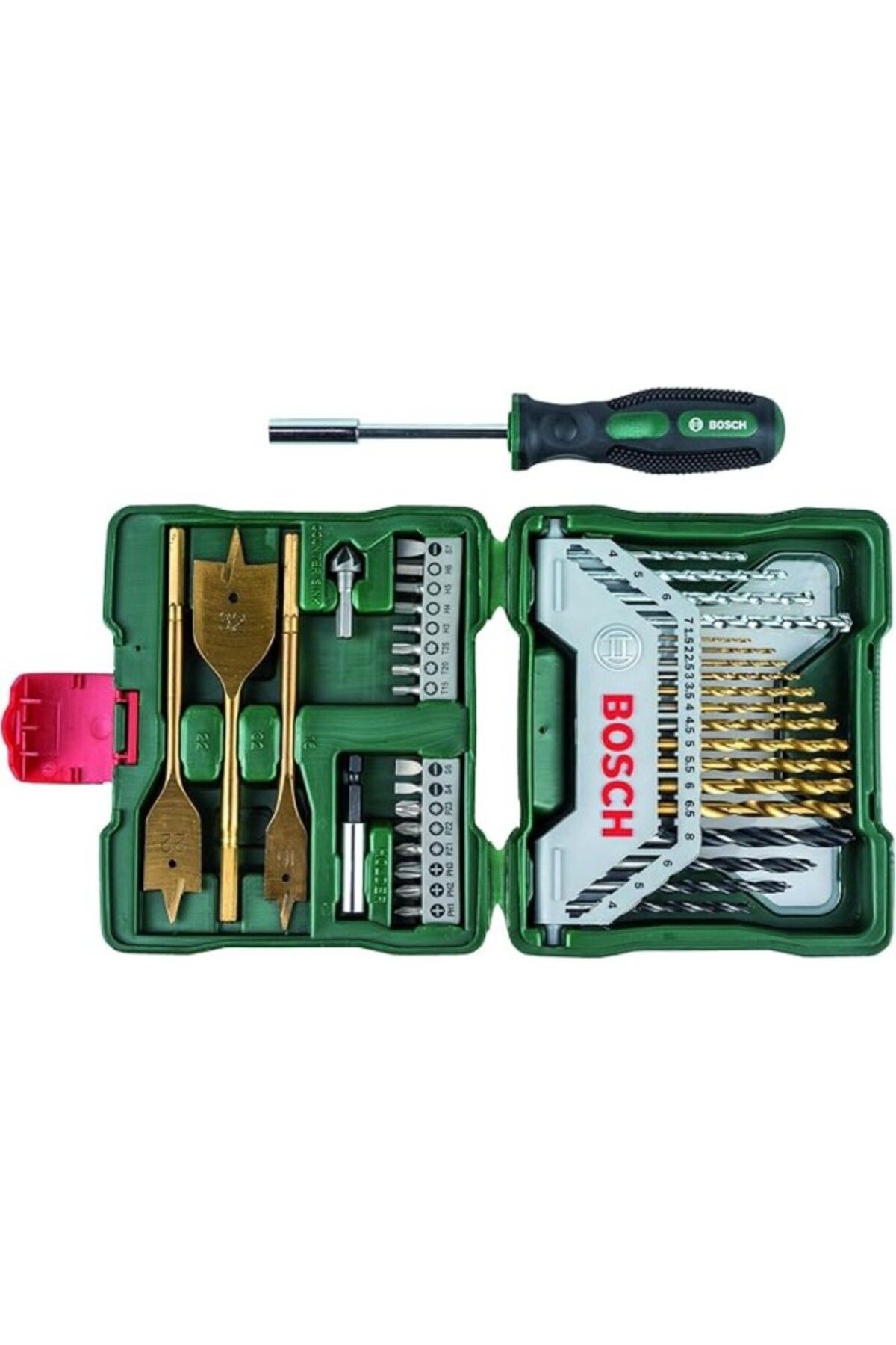 ShopZum Bosch Professional Accessories - X-line 40 Parça Titanyum Tornavidalı Karışık Aksesuar Seti, Yüksek