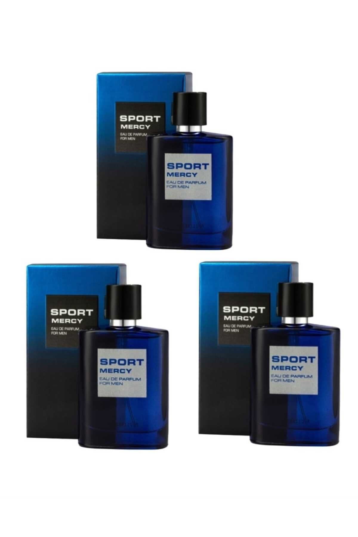 Mercy Sport For Men 50 ml Erkek Parfüm 3 adet