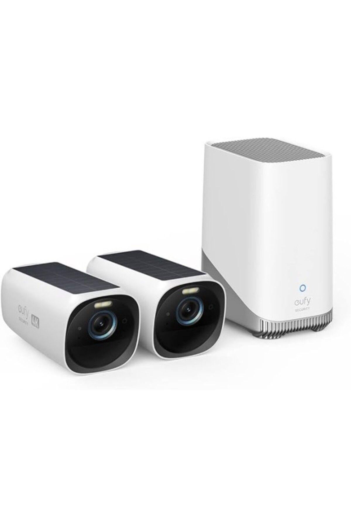 ShopZum Eufy Security S330 Eufycam 3 Kablosuz Akıllı Güvenlik Ve Kamera Sistemi, 7/24 4K 135° Görüntü, Güne
