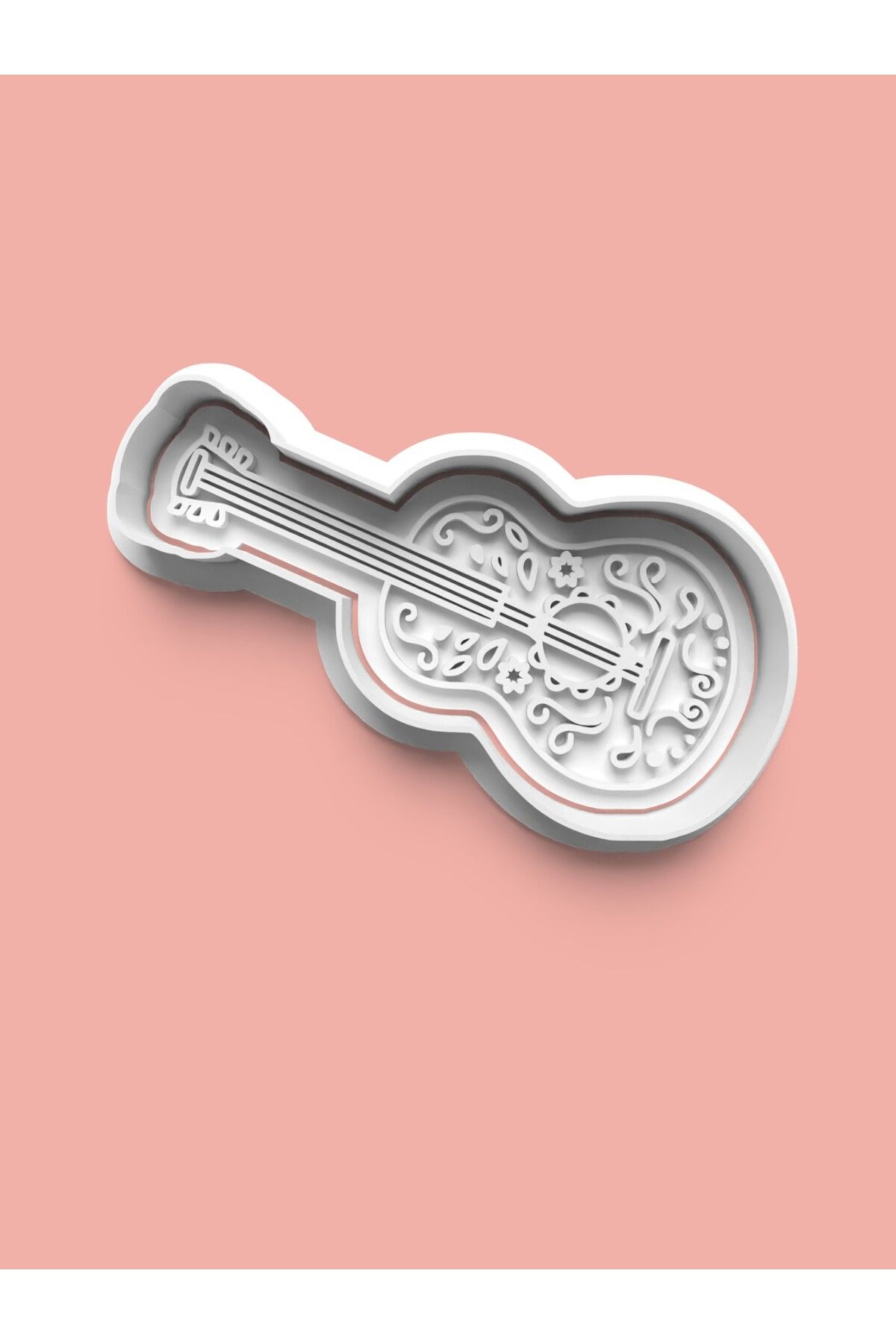AKTASTORE Gitar Figürü Kurabiye Kalıbı Ve Şeker Hamuru Kalıbı