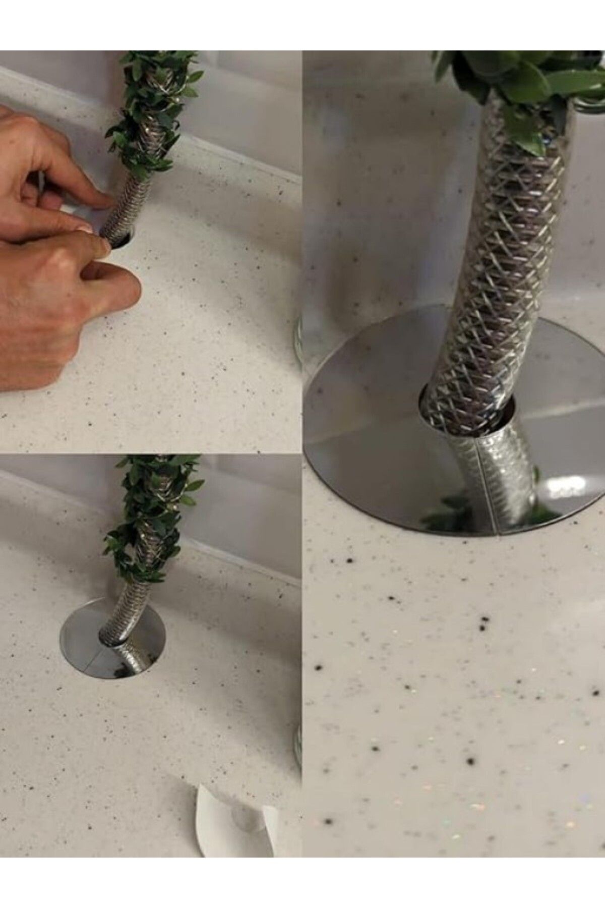ShopZum Orret Home 2 Adet Musluk Aynası,Doğal Gaz Boru Aynası,Yapışkanlı Musluk Aynası (2)