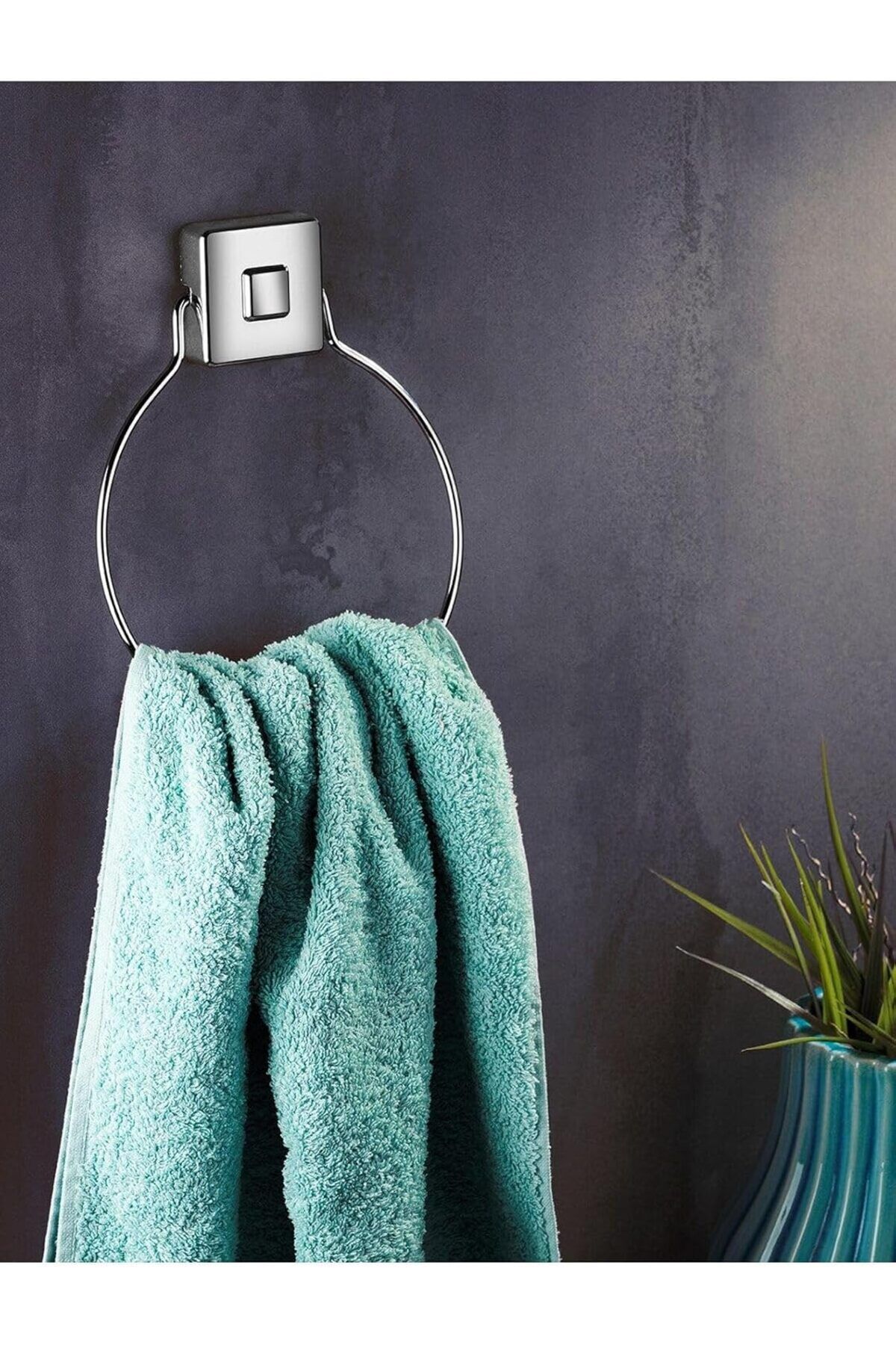 yenibagshop Haus Delmeye Son Yapışkanlı Banyo Mutfak Havluluk Askısı Krom Y-612