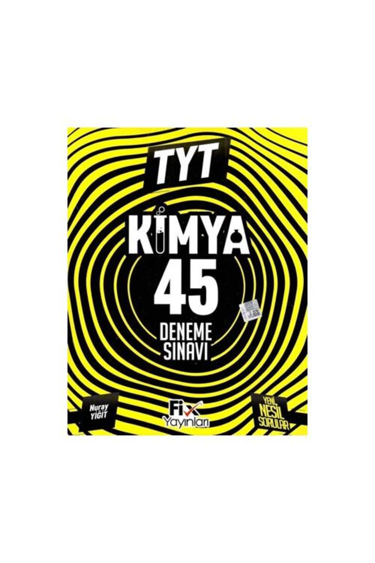 Fix Yayınları 2024 TYT Kimya 45 Denemeleri