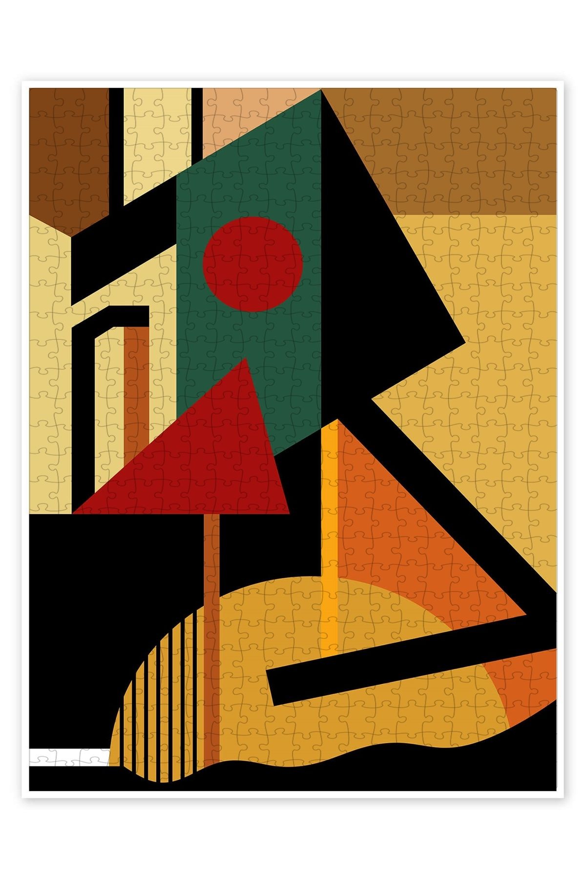 Jeronkarji Geometrist 500 Parça Puzzle Yapboz Bohem Soyut Sanat Temalı