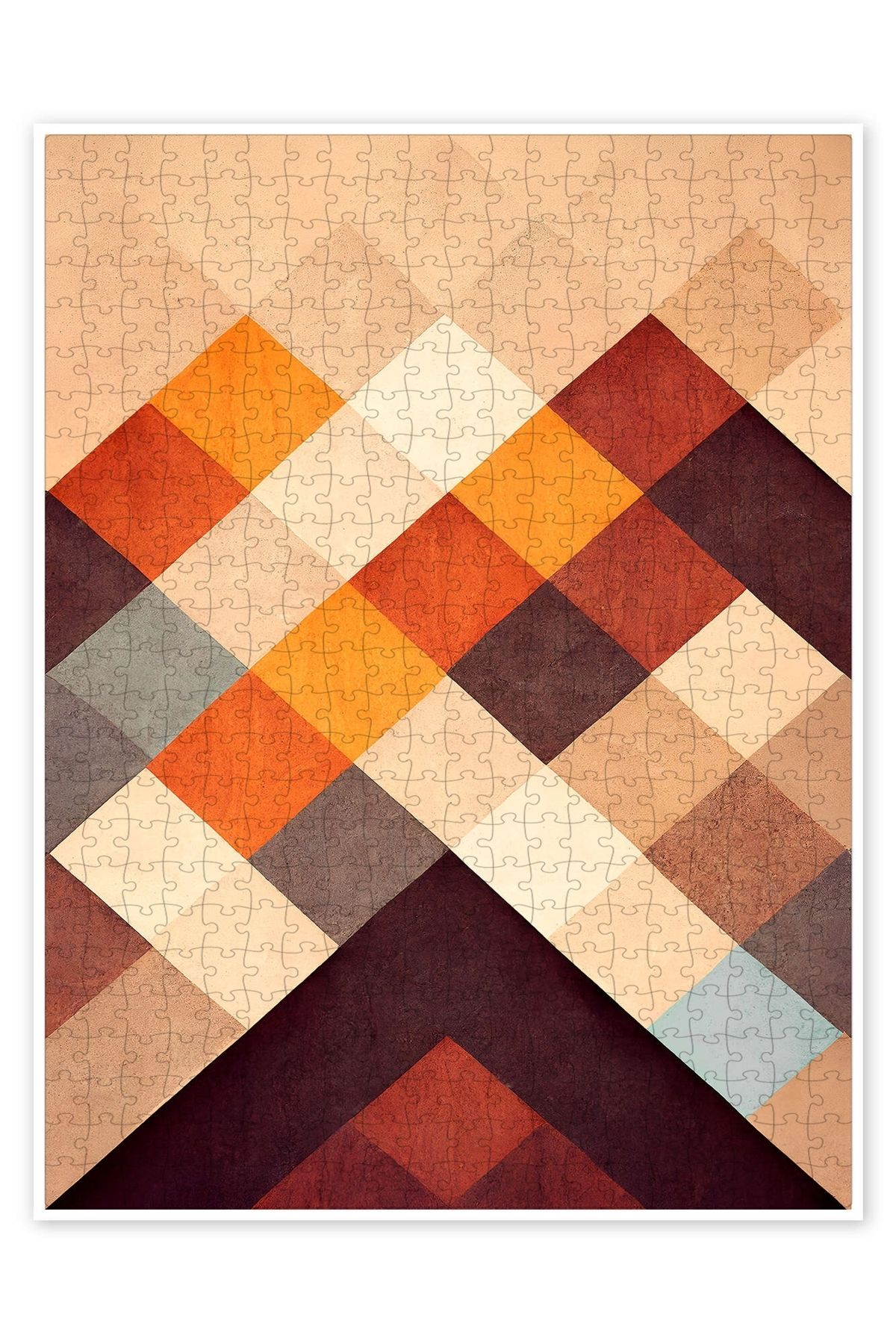 Jeronkarji Piramit 500 Parça Puzzle Yapboz Bohem Soyut Sanat Temalı