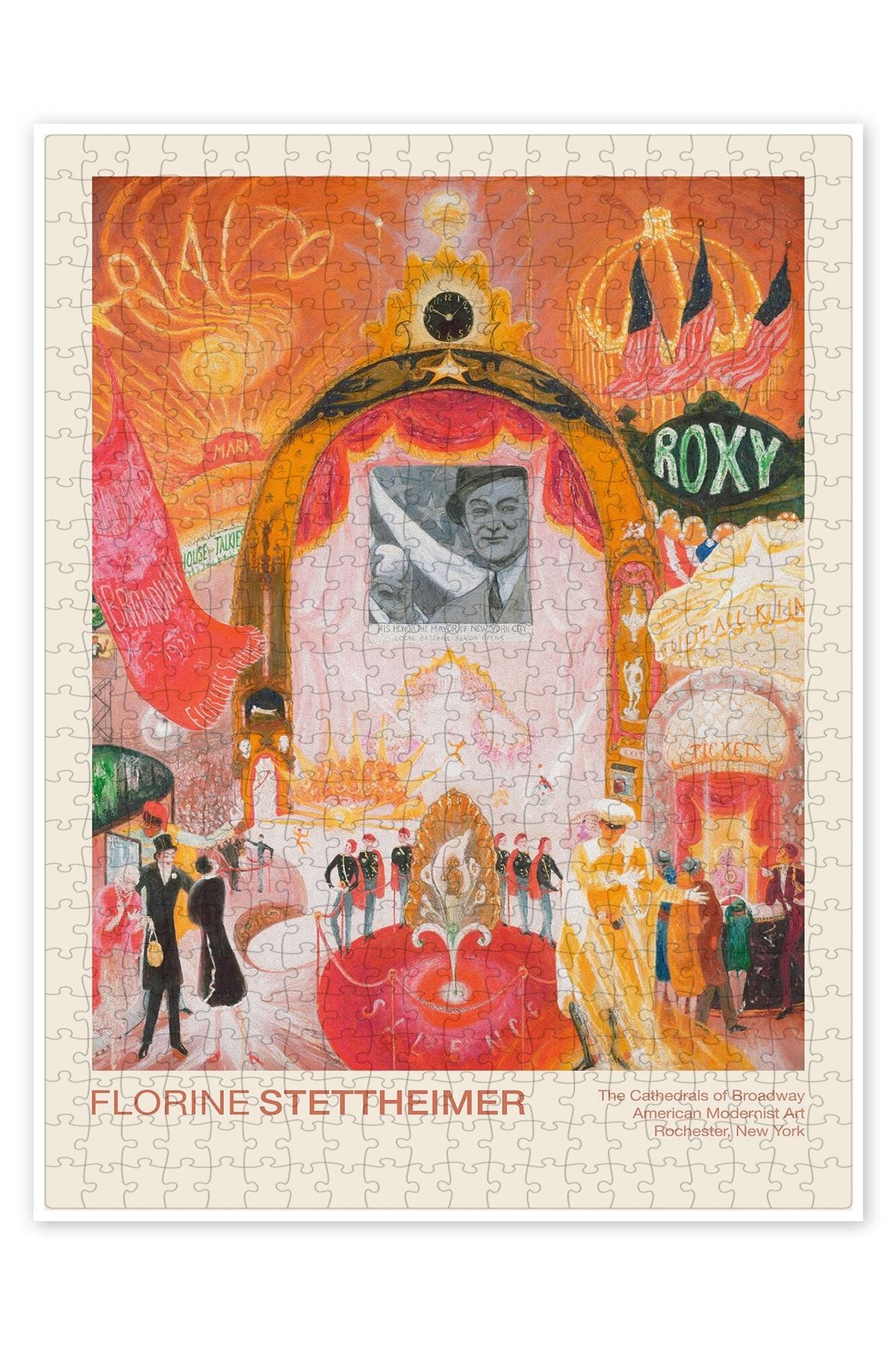 Jeronkarji Broadway Katedralleri, 1929 500 Parça Puzzle Yapboz Şehir Manzara Temalı Hobilik