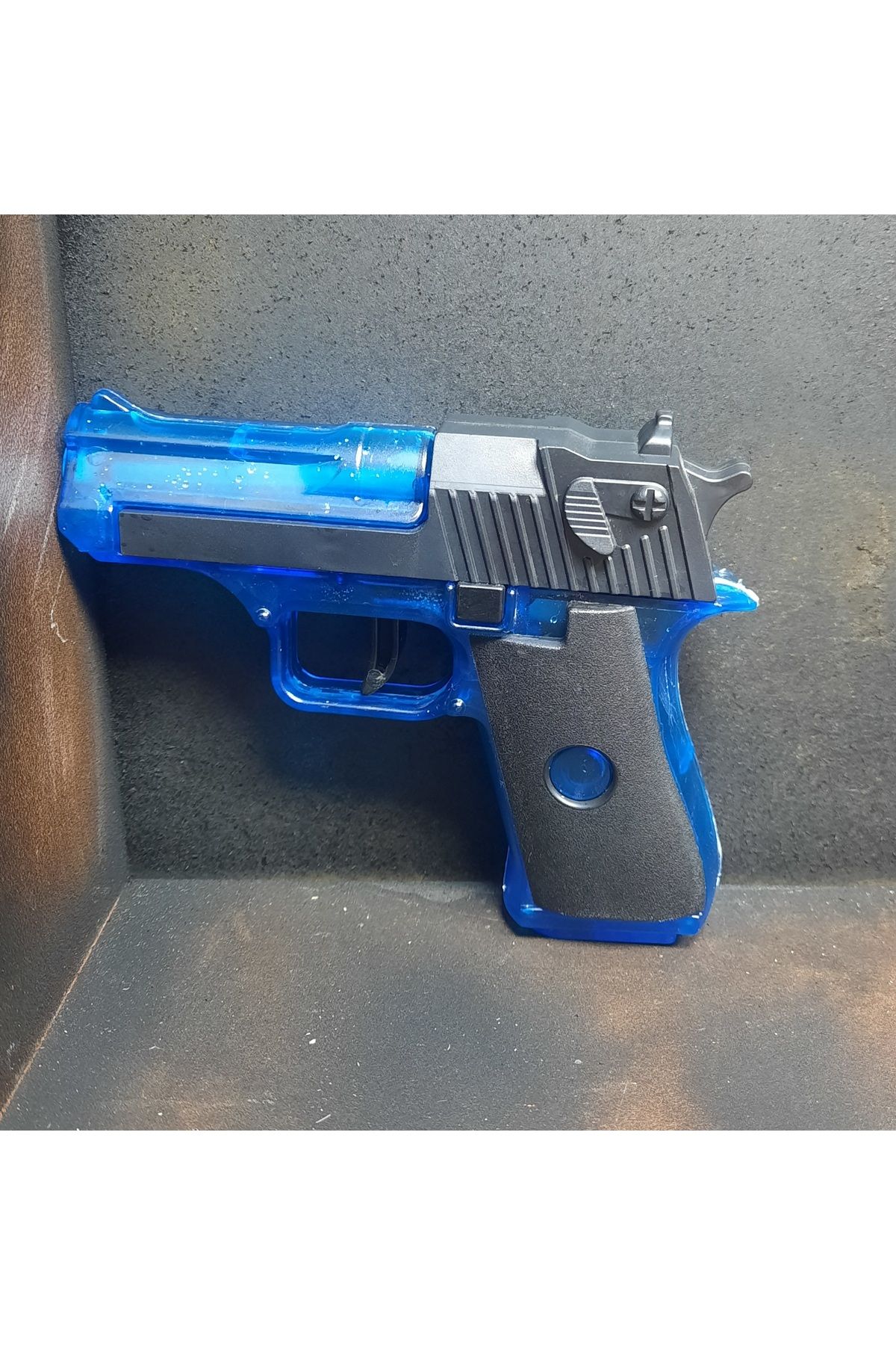 TOYSTAR Mini Glock Su Tabancası, Kaydırmalı Kızaklı Su Tabancası 13x10 cm mavi