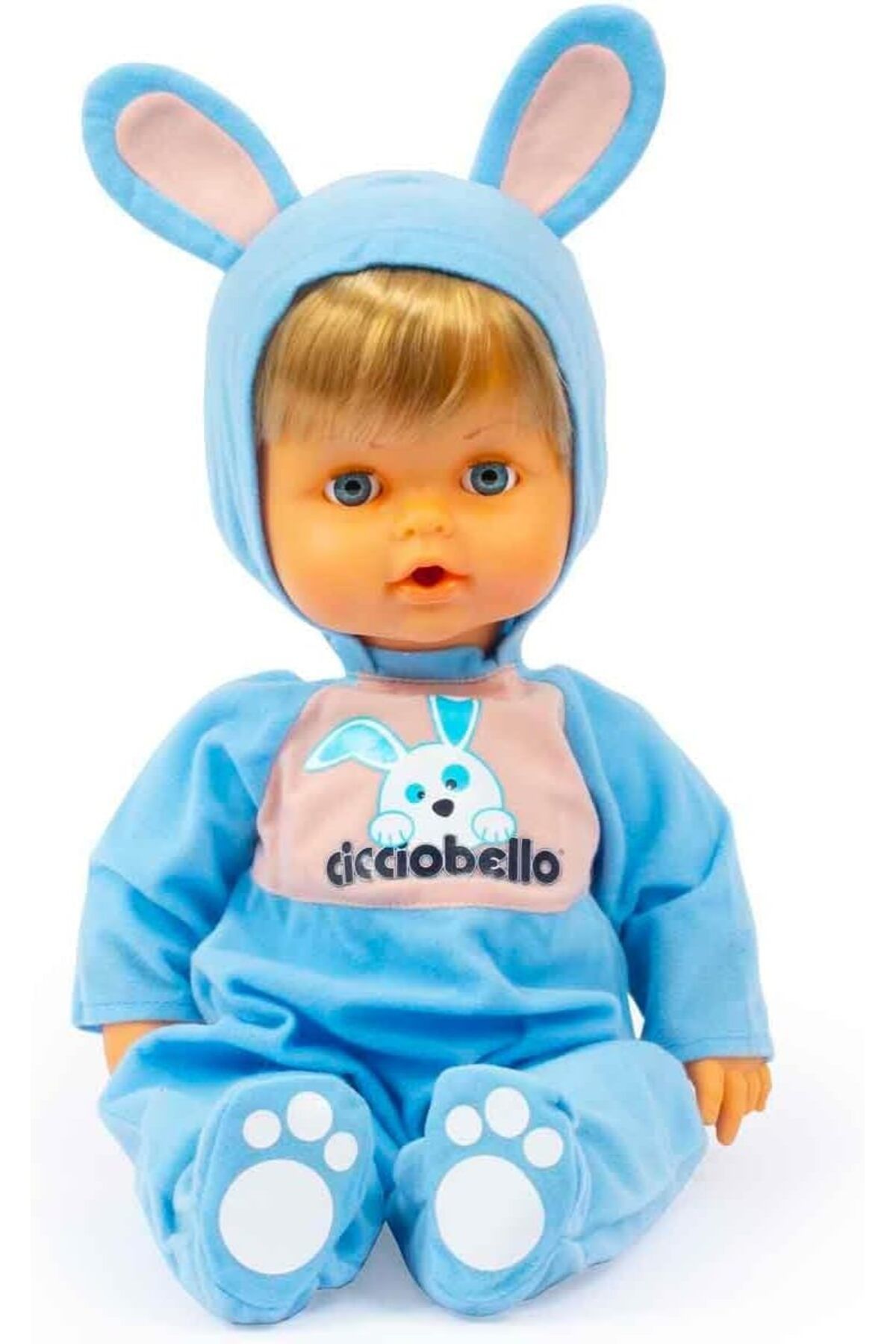 yenibagshop Sesli Tavşan Kostümlü Bebek 42 Cm
