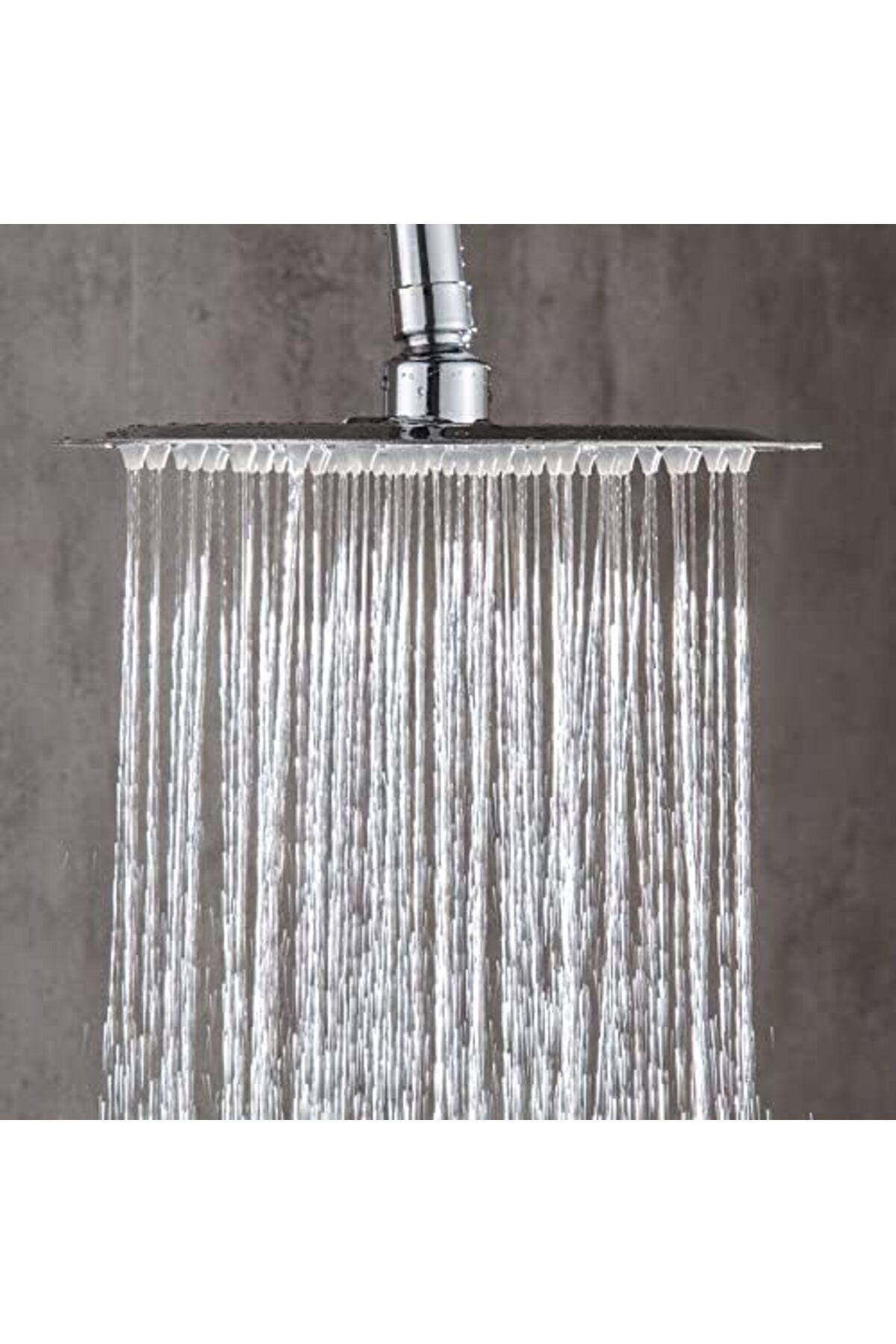 salesalbutik Tepe Duş Başlığı Kare Slim 304 Metal 25x25 cm