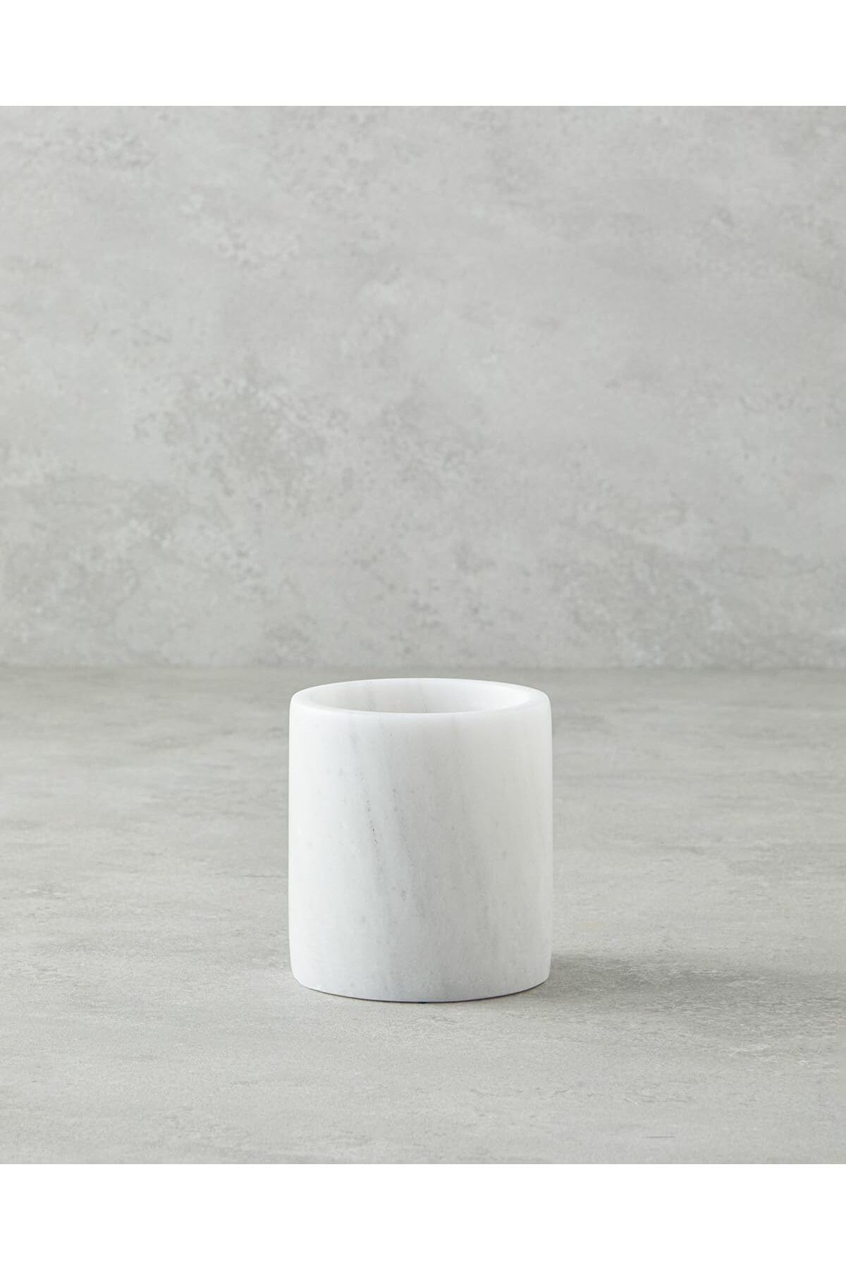 yenibagshop Home Medusa Mermer Tekli Dış Fırçalık Beyaz