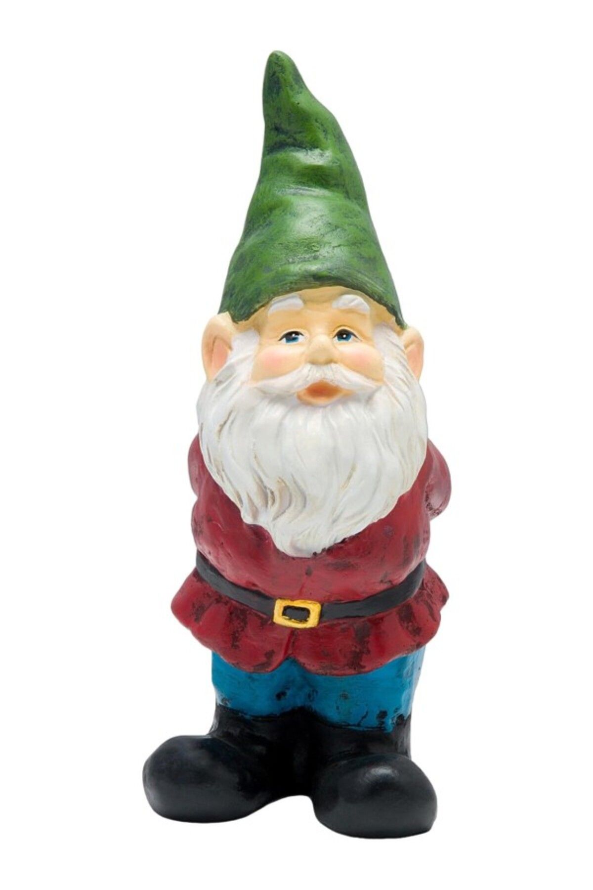 ShopZum Alpine Corporation Zen870 Alp Yeşili Şapka Sakallı Bahçe Cüce Heykeli, 28 Cm Y, Çok Renkli