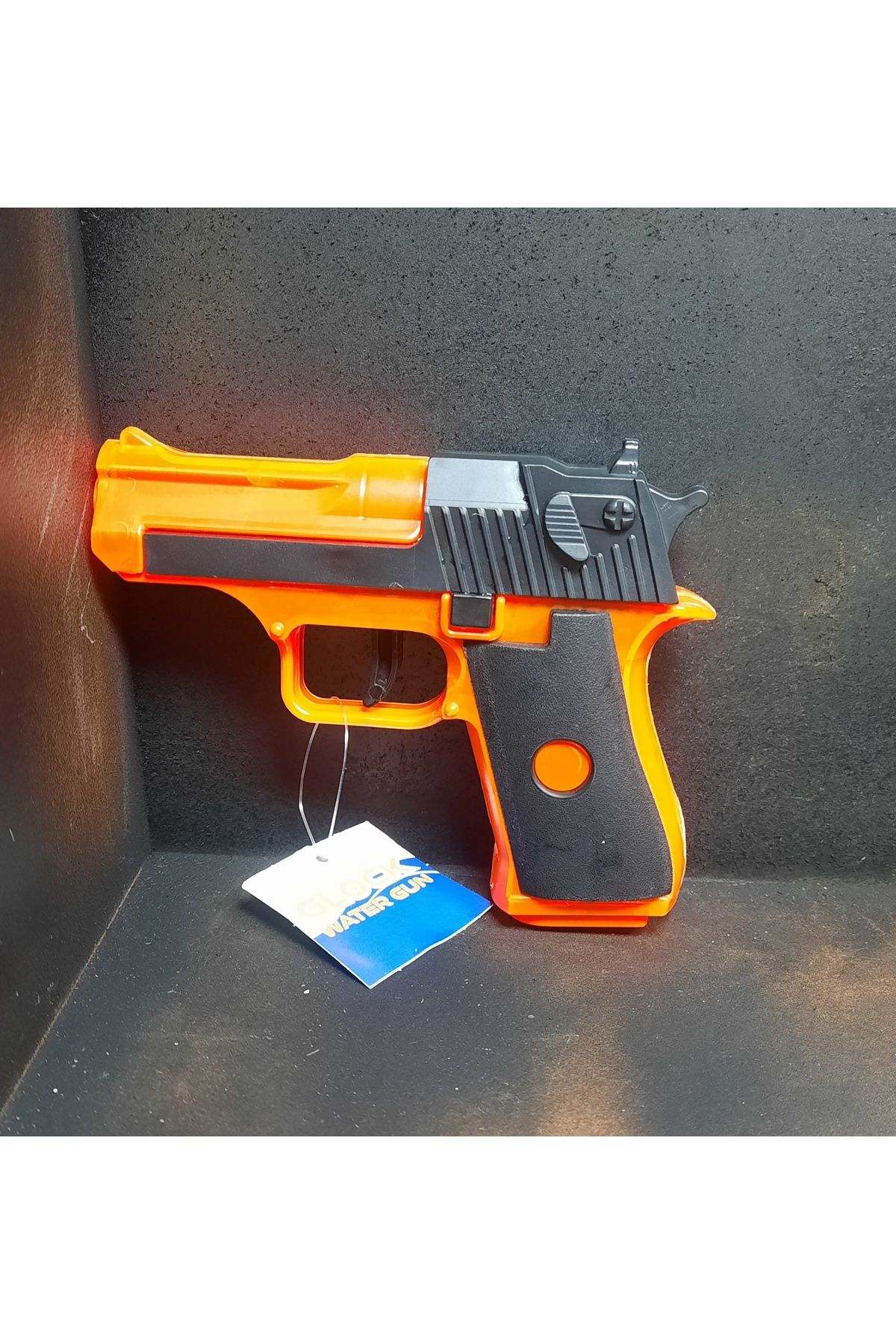 TOYSTAR Mini Glock Su Tabancası, Kaydırmalı Kızaklı Su Tabancası 13x10 cm Turuncu
