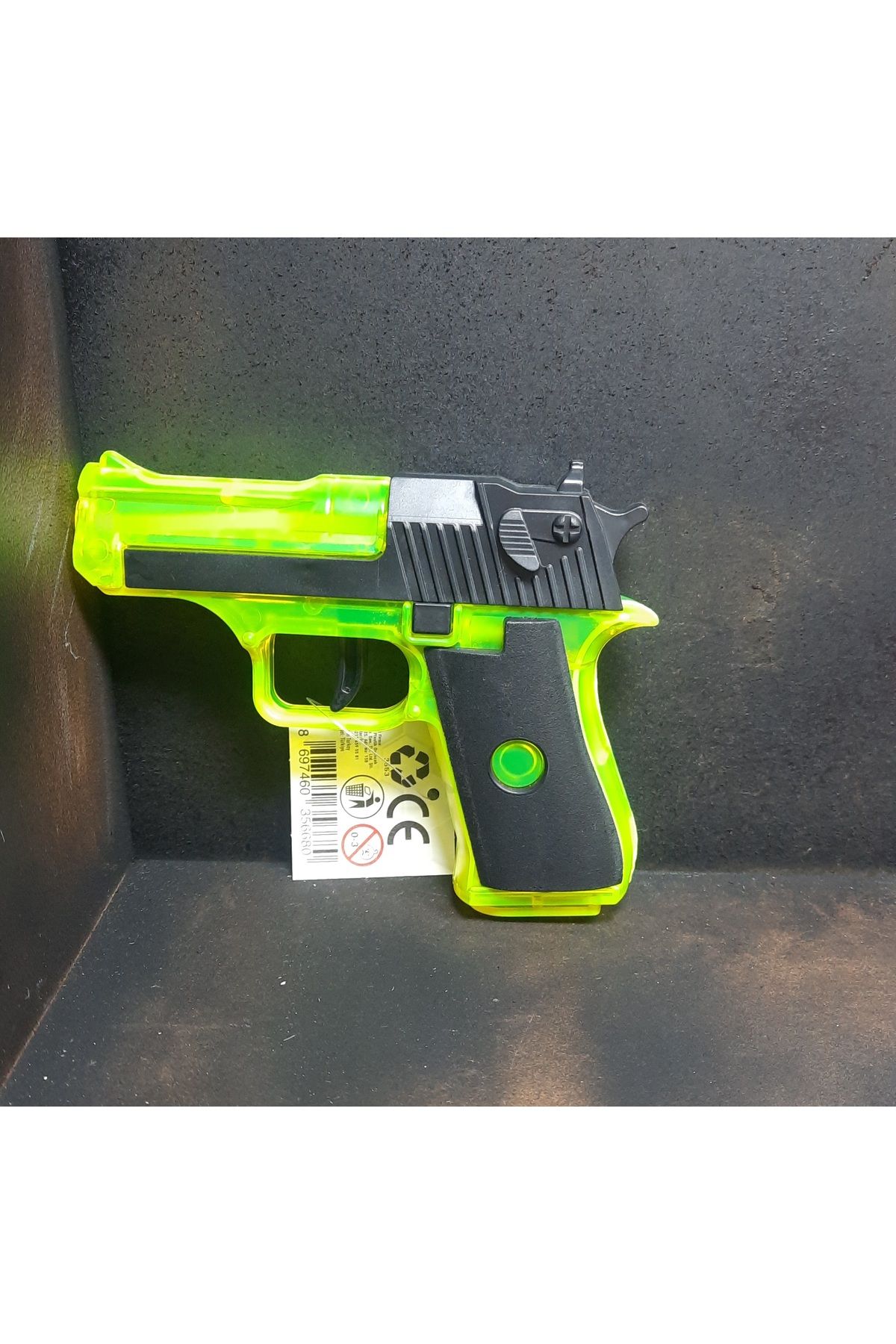 TOYSTAR Mini Glock Su Tabancası, Kaydırmalı Kızaklı Su Tabancası 13x10 cm Yeşil