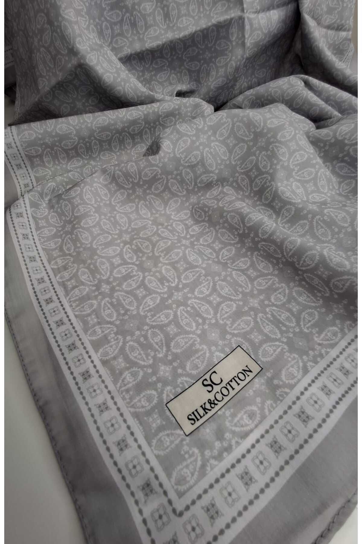 Karaca Silk Cotton Etnik Desen Şal