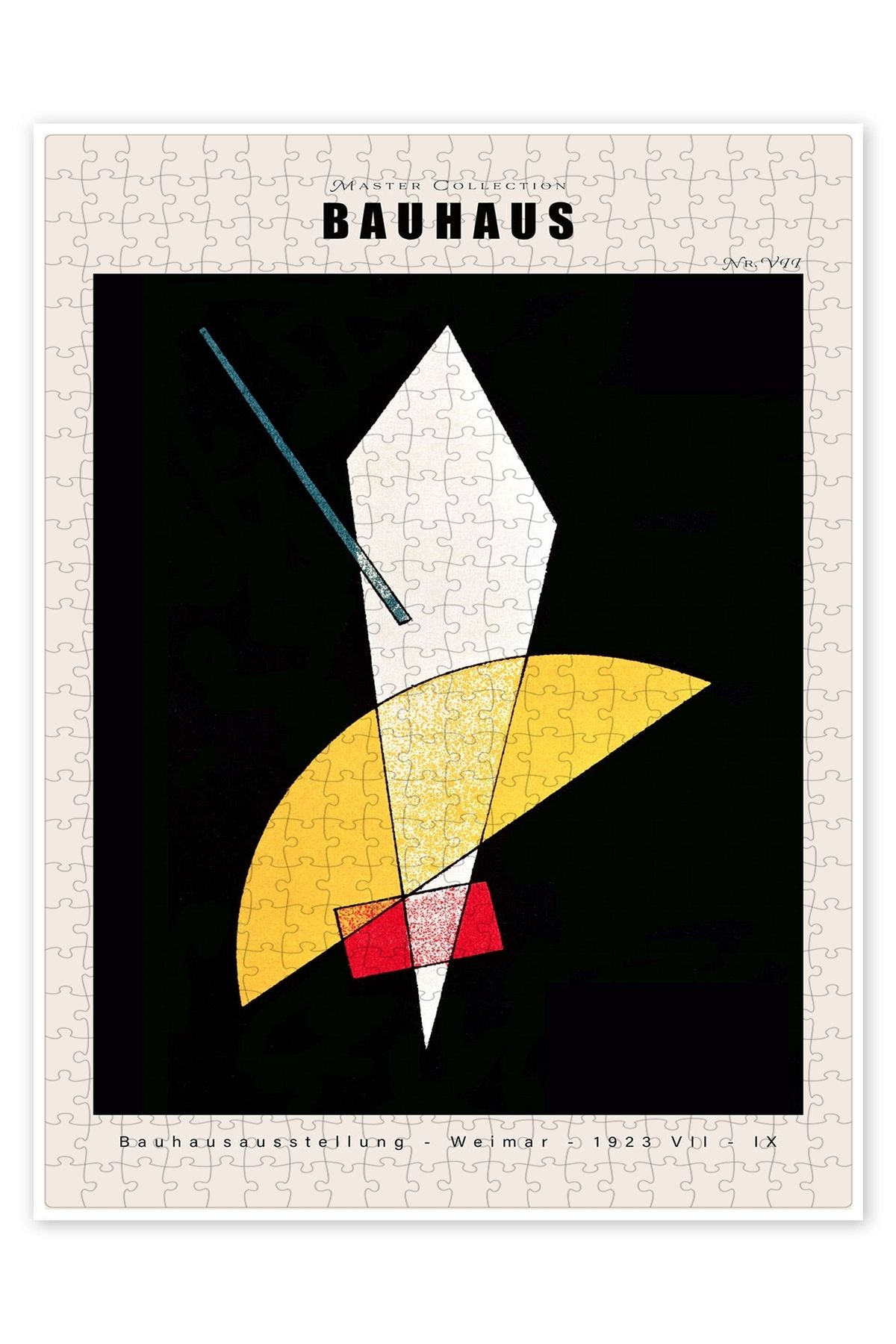 Jeronkarji Almanya Weimar'da Bauhaus sergisi 500 Parça Puzzle Yapboz Bohem Soyut Sanat Temalı
