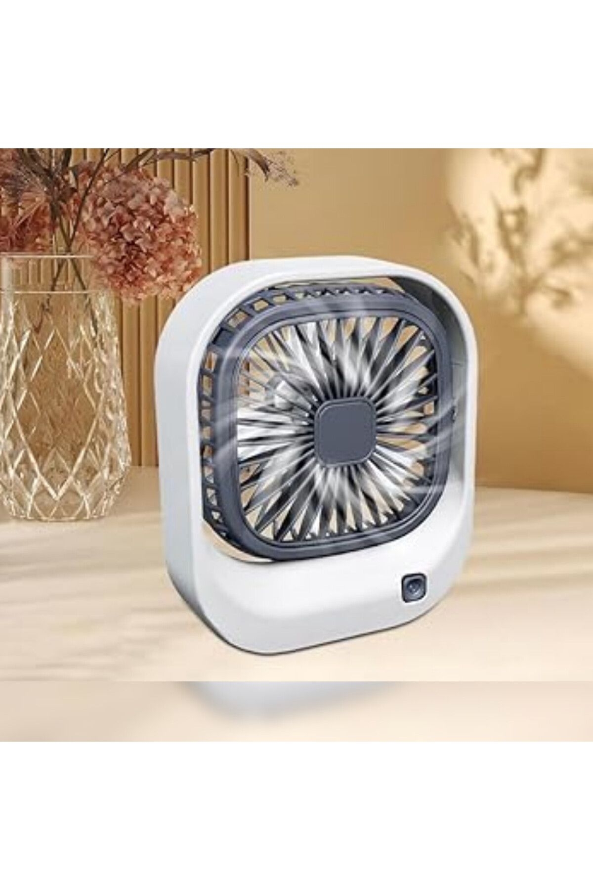 abnturk Masa Üstü Taşınabilir Mini Fan Şarjlı Vantilatör