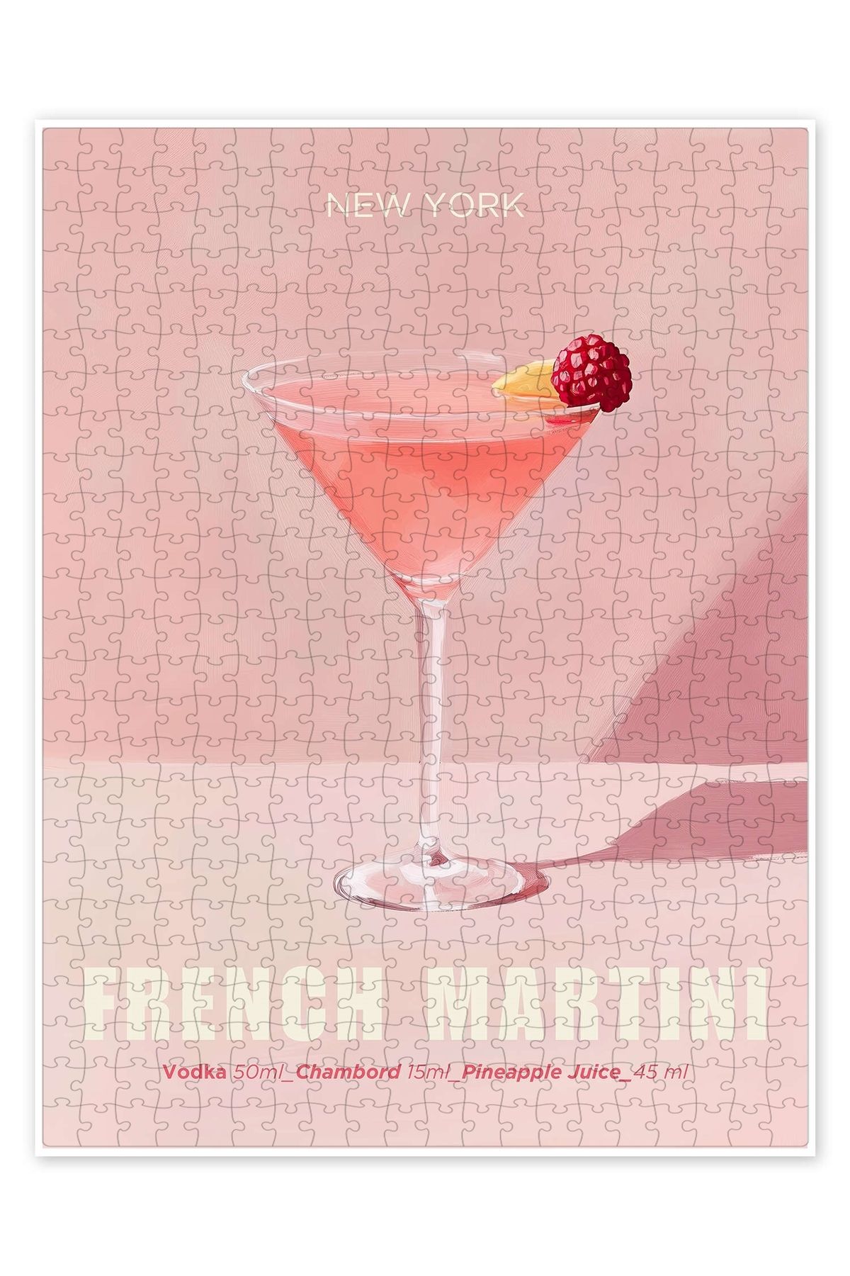 Jeronkarji Fransız Martini 500 Parça Puzzle Yapboz Mutfak Temalı Yetişkinler için