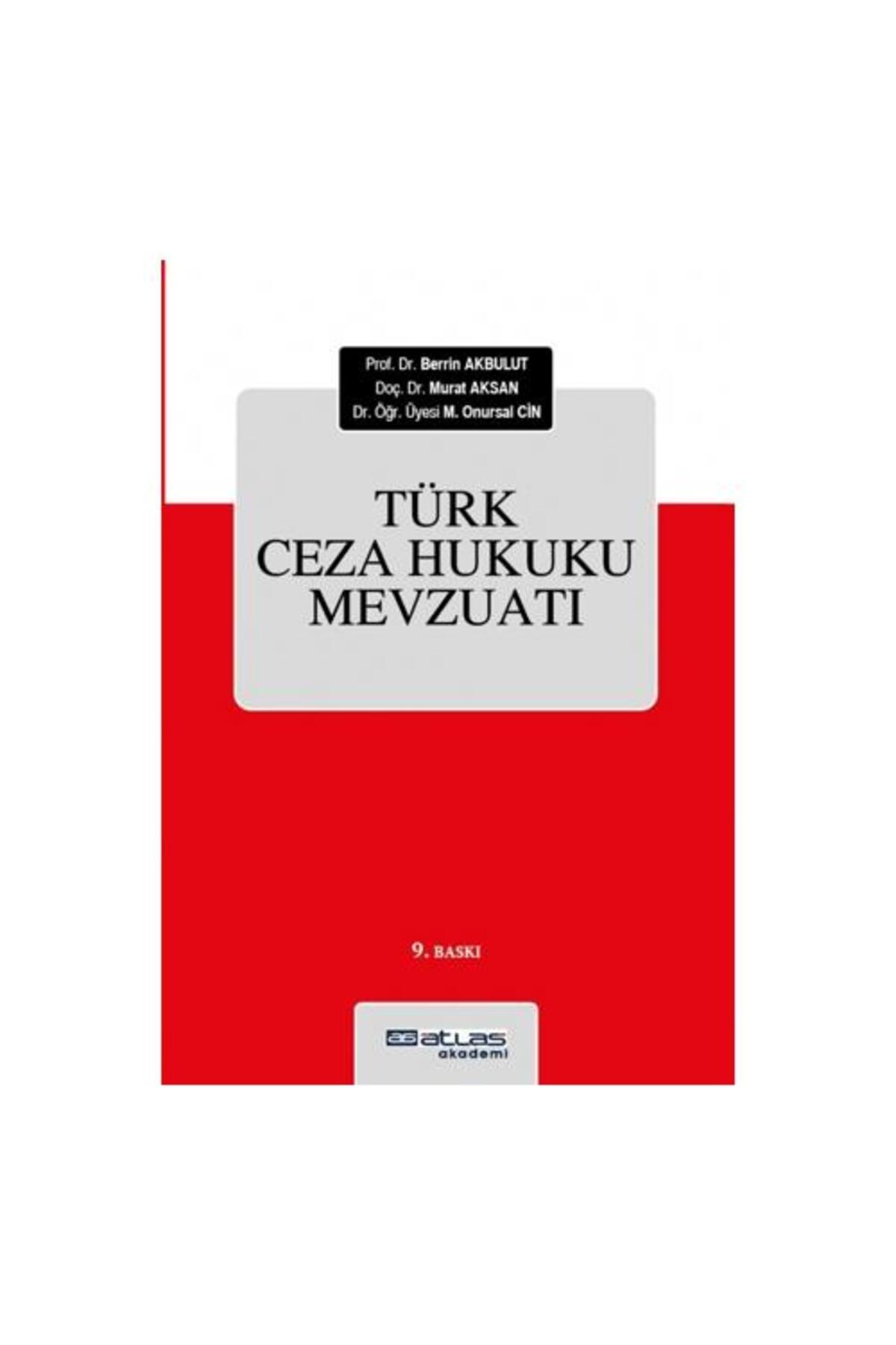 Atlas Akademi Türk Ceza Hukuku Mevzuatı (Ciltli)