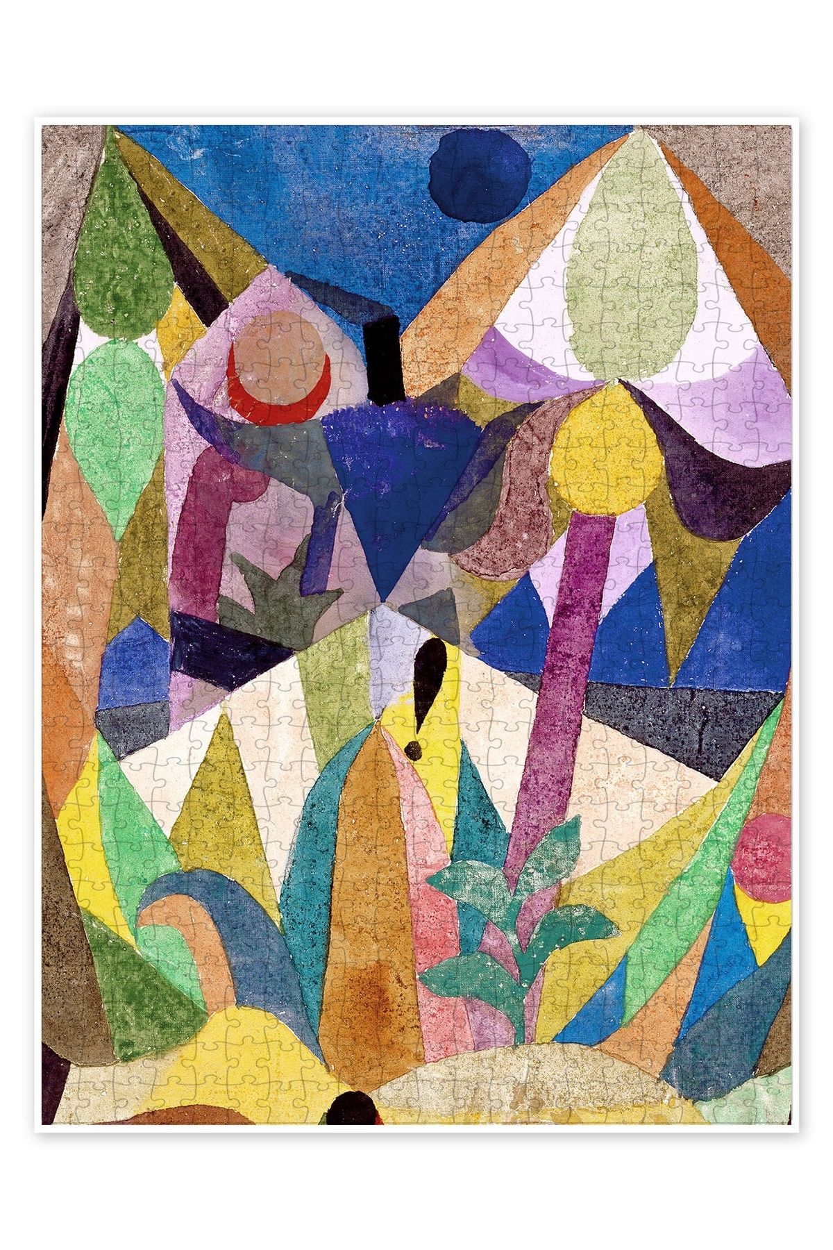 Jeronkarji Tropikal Manzara 500 Parça Puzzle Yapboz Bohem Soyut Sanat Temalı
