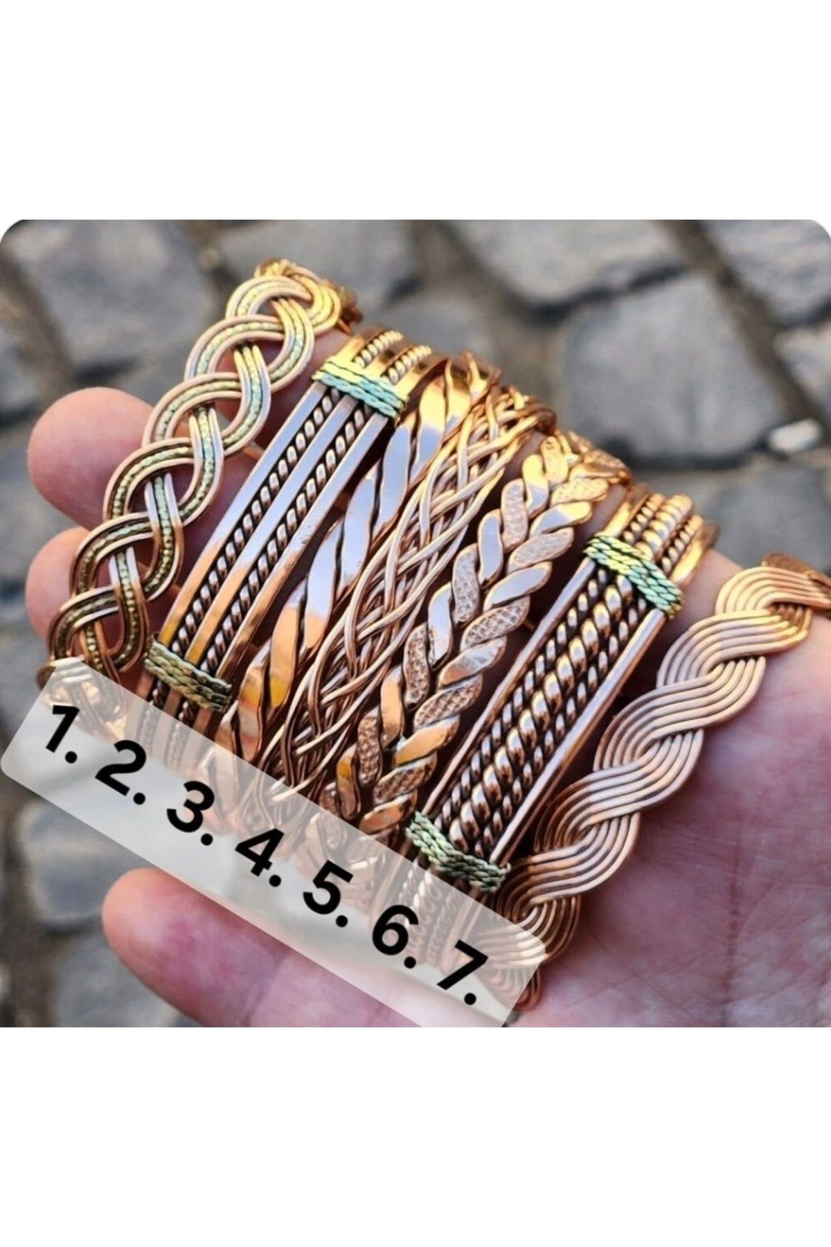 Altınsoy collection %100 Orijinal El Örmesi Bakır Bileklik
