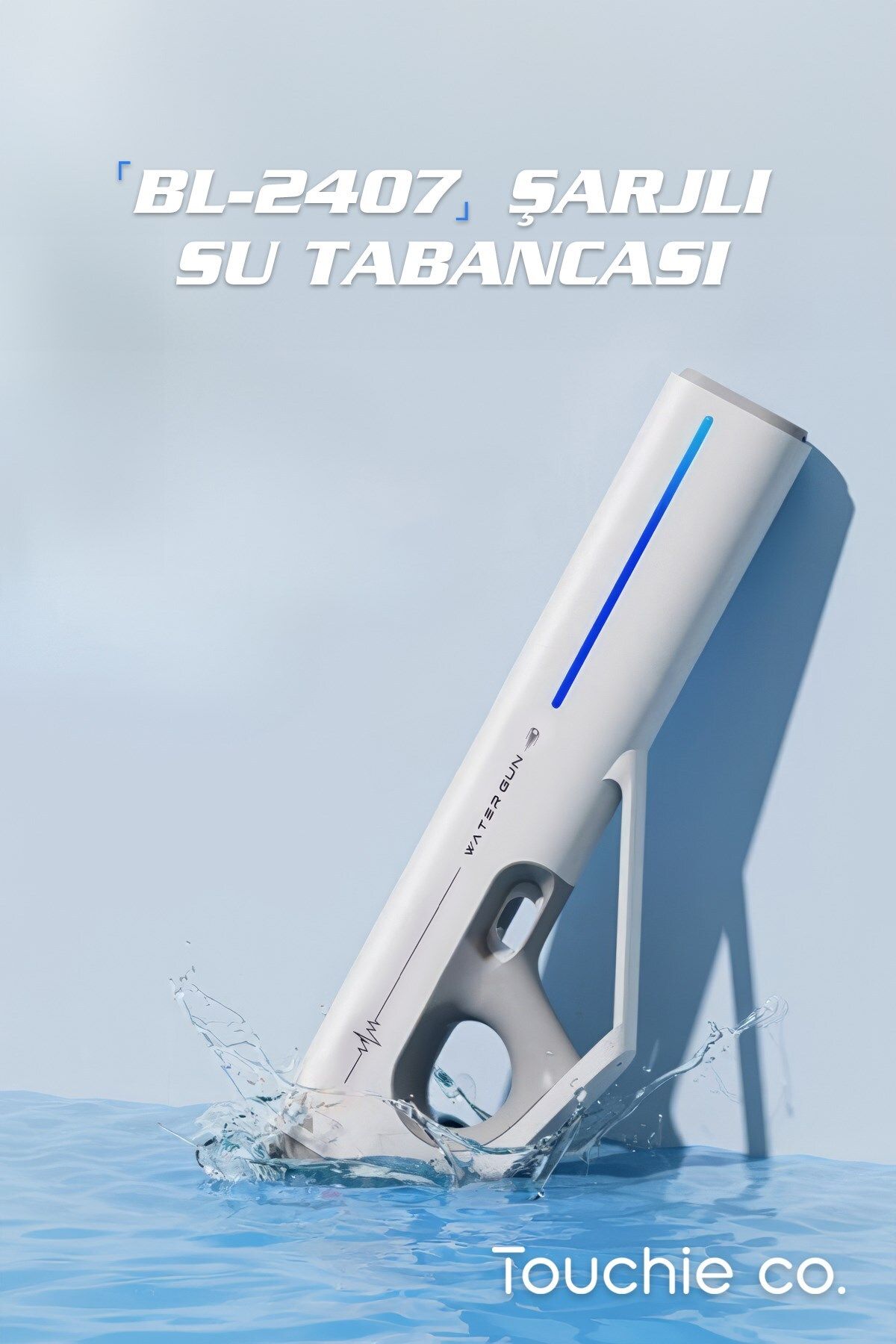 Touchie Co Su Tabancası Beyaz Şarjlı ve otomatik dolum ışıklı BL-2407