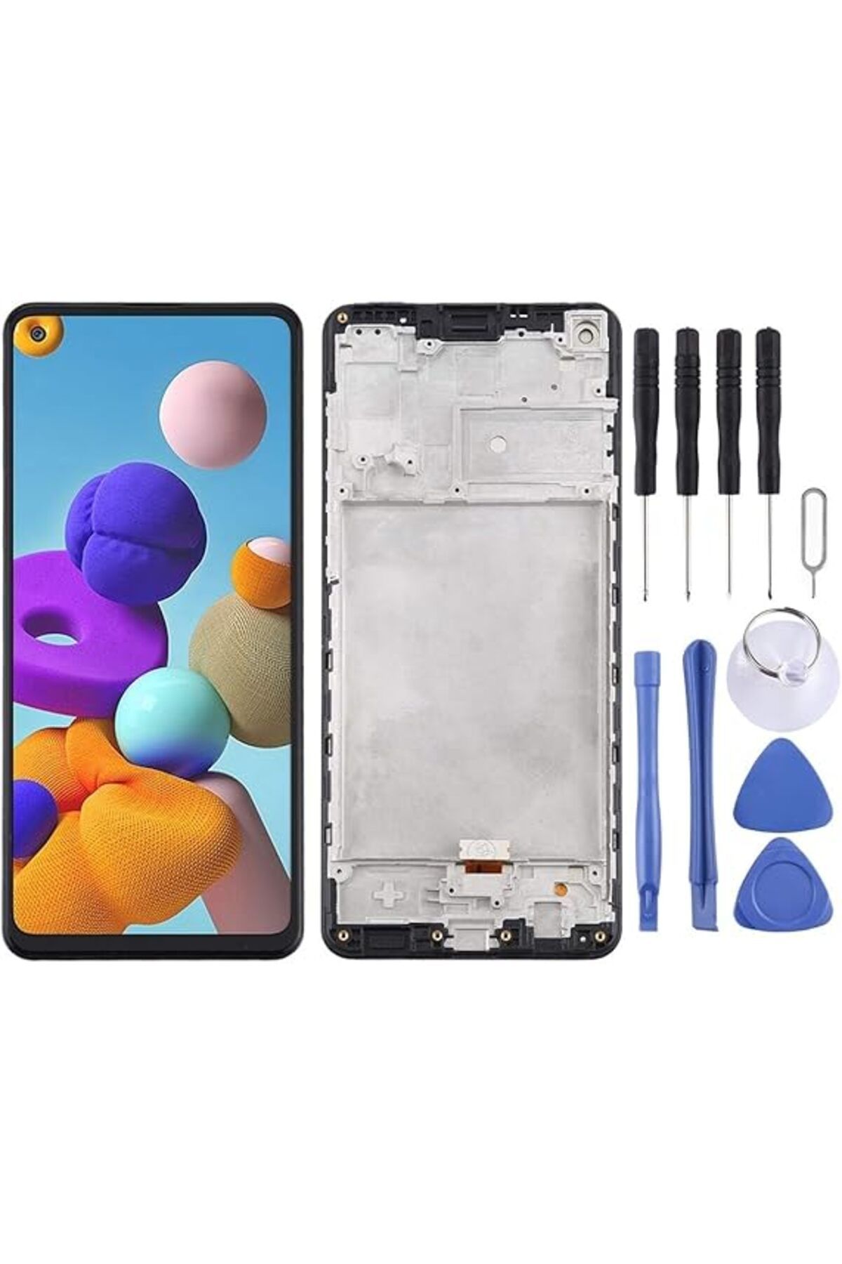 indirimplus SAMSUNG A21S LCD EKRAN A217 Siyah Renk Uyumlu
