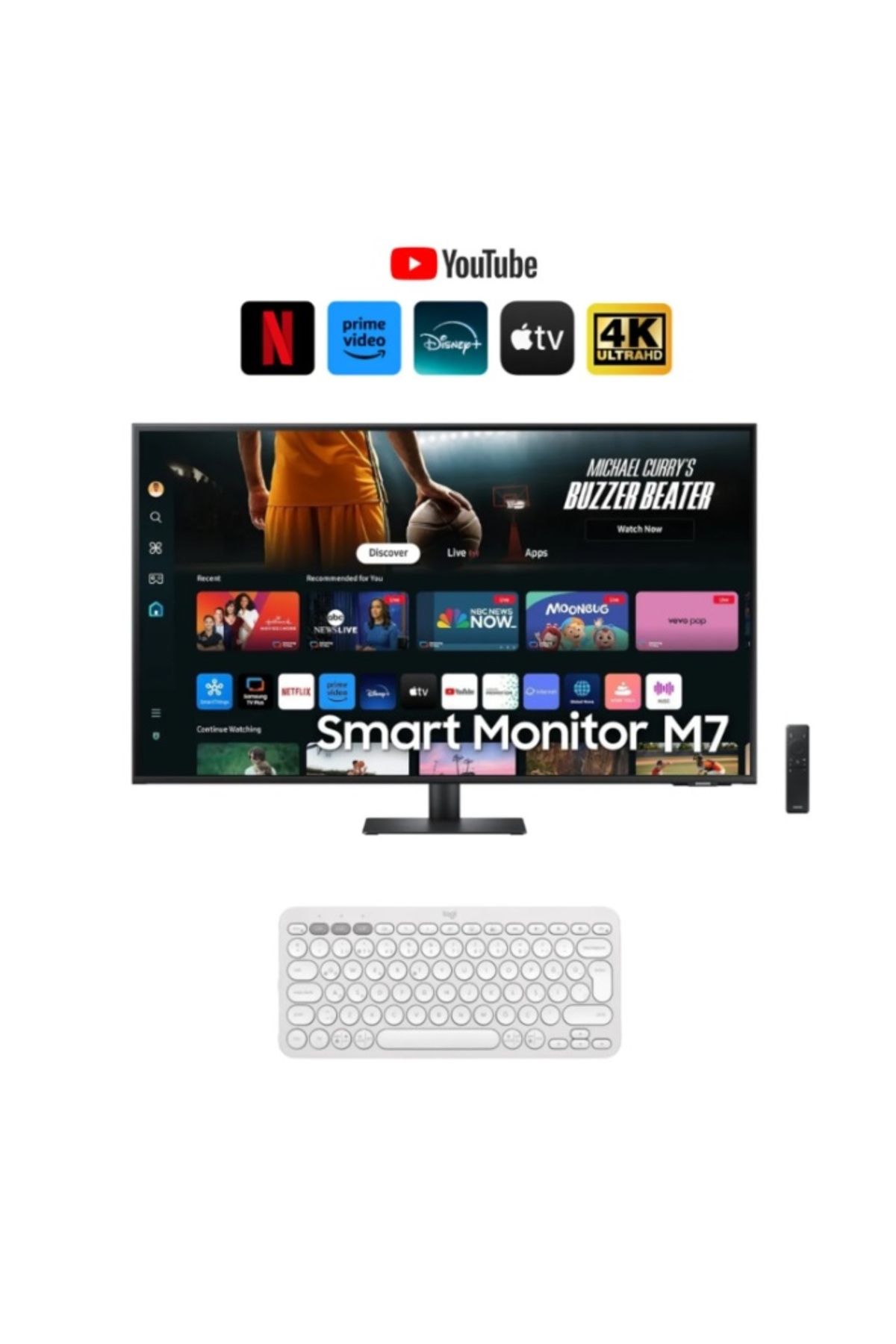 Samsung 4k Uhd Akıllı Tv-monitör 109 Ekran 43" Wi-fi Bağlantı Smart Slim Monitör