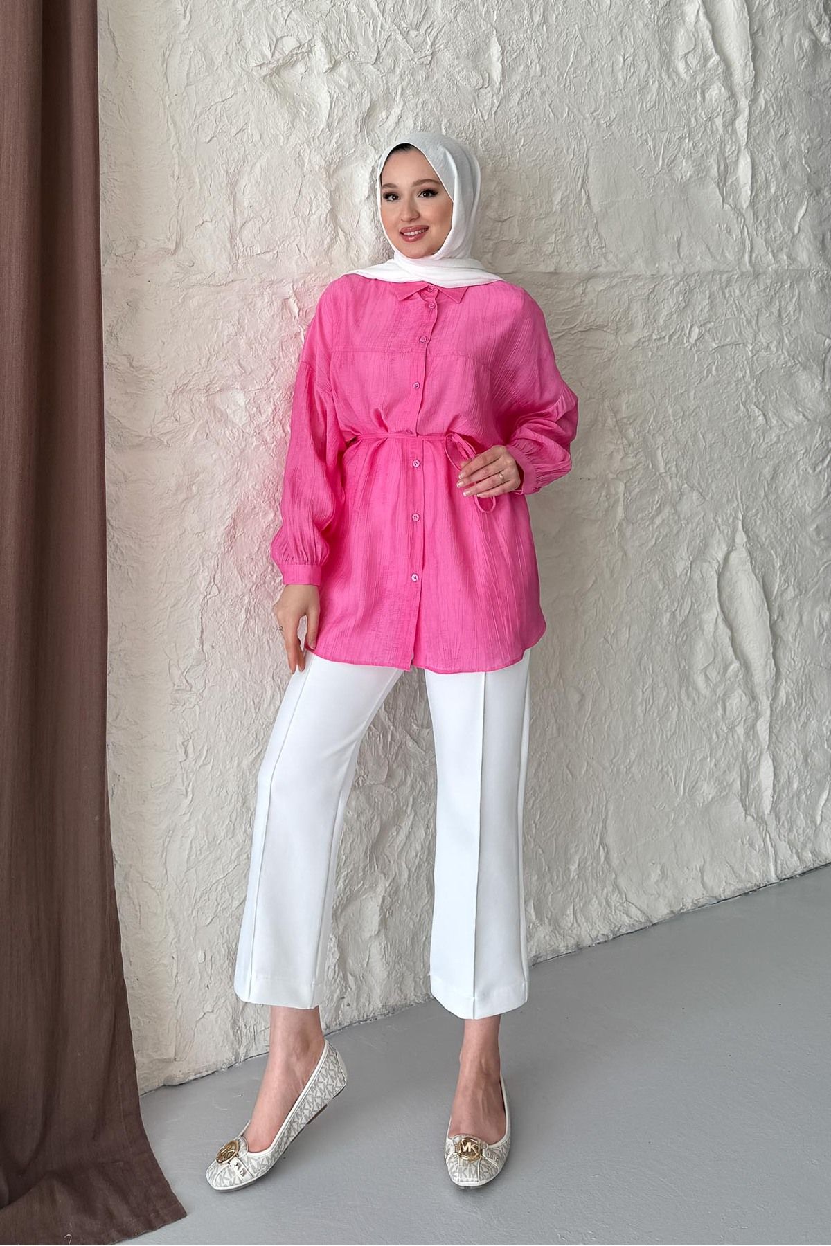 Rimel Moda Batik Gömlek Gold