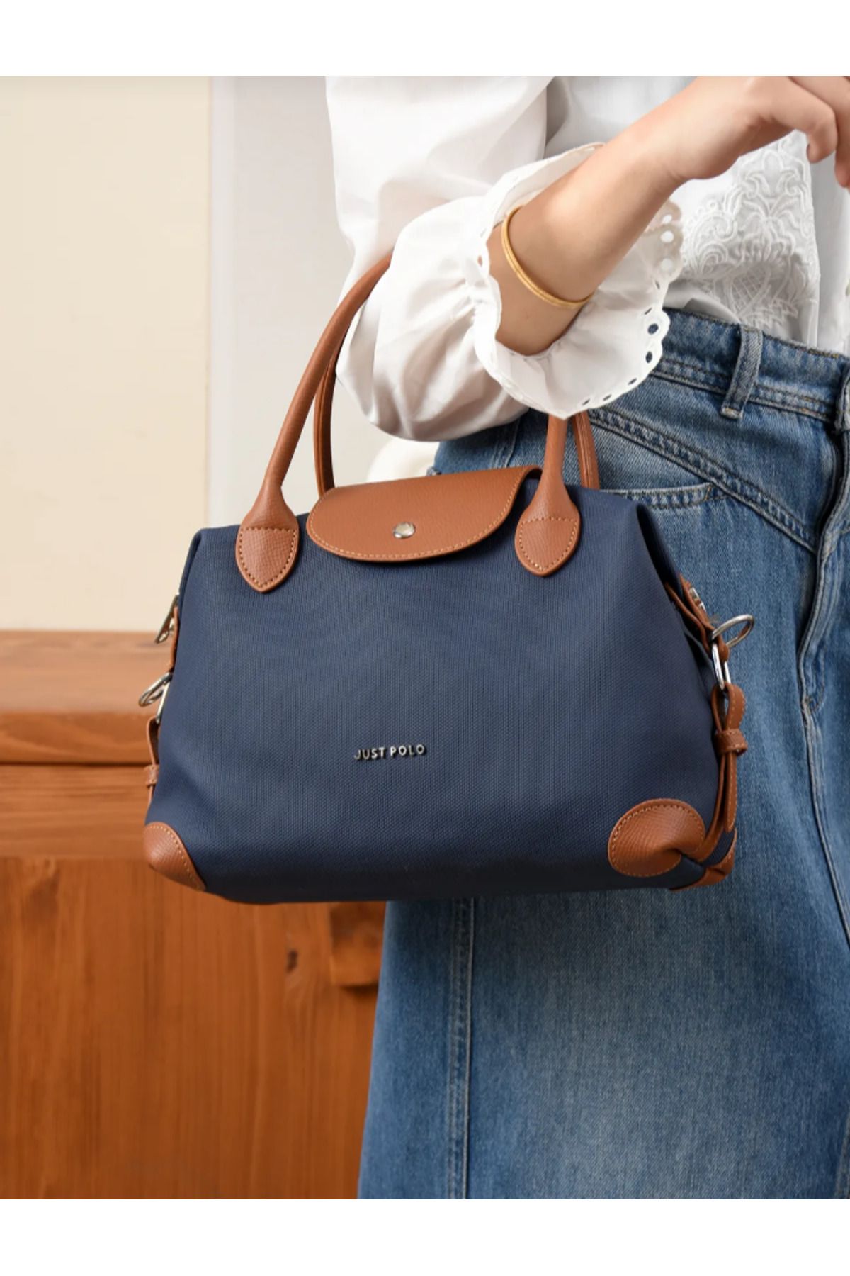 eflanmoda just polo ayarlanabilir uzun askılı kadın el ve omuz çantası