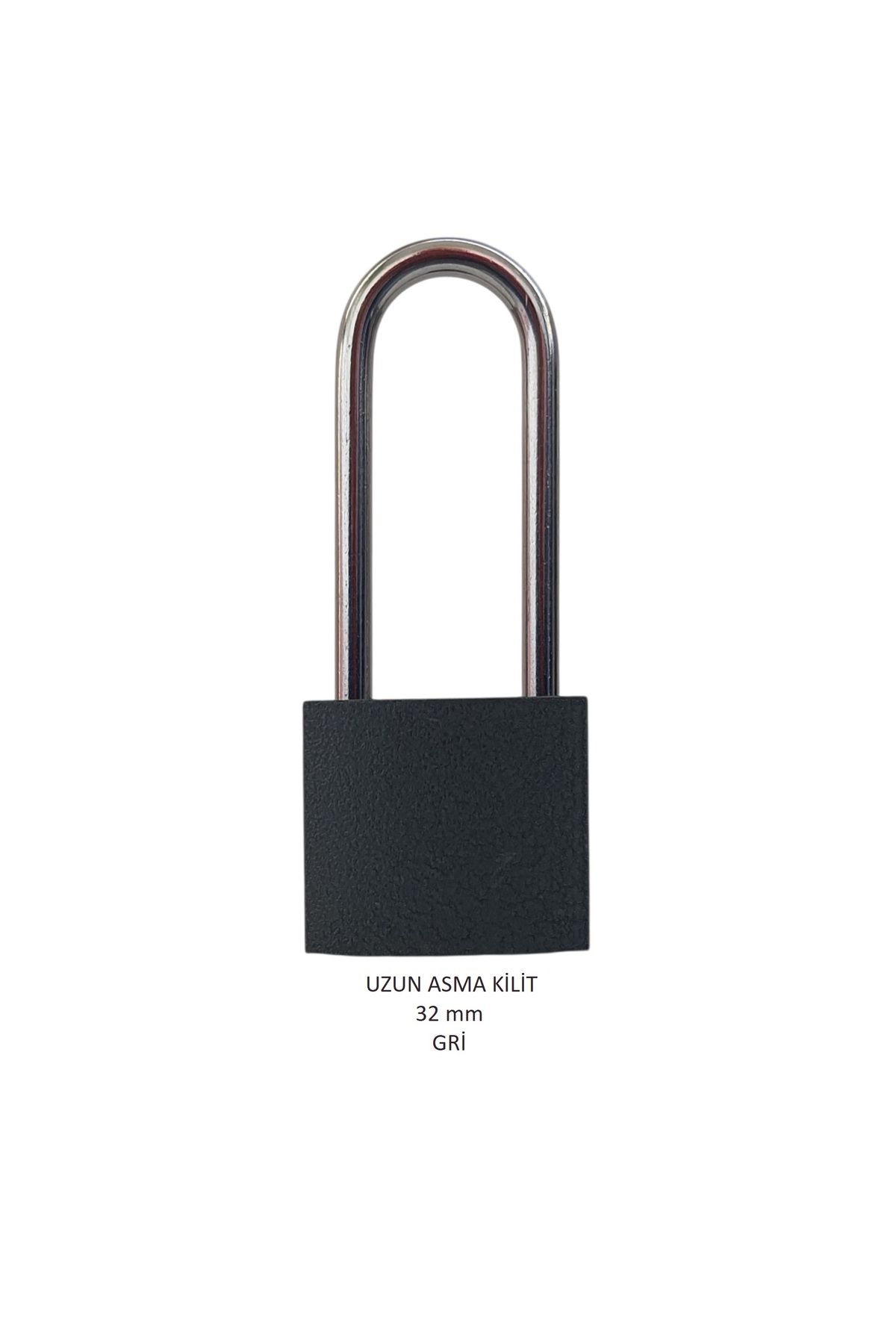 Adilon ASMA KİLİT 32mm Uzun Kancalı Gri