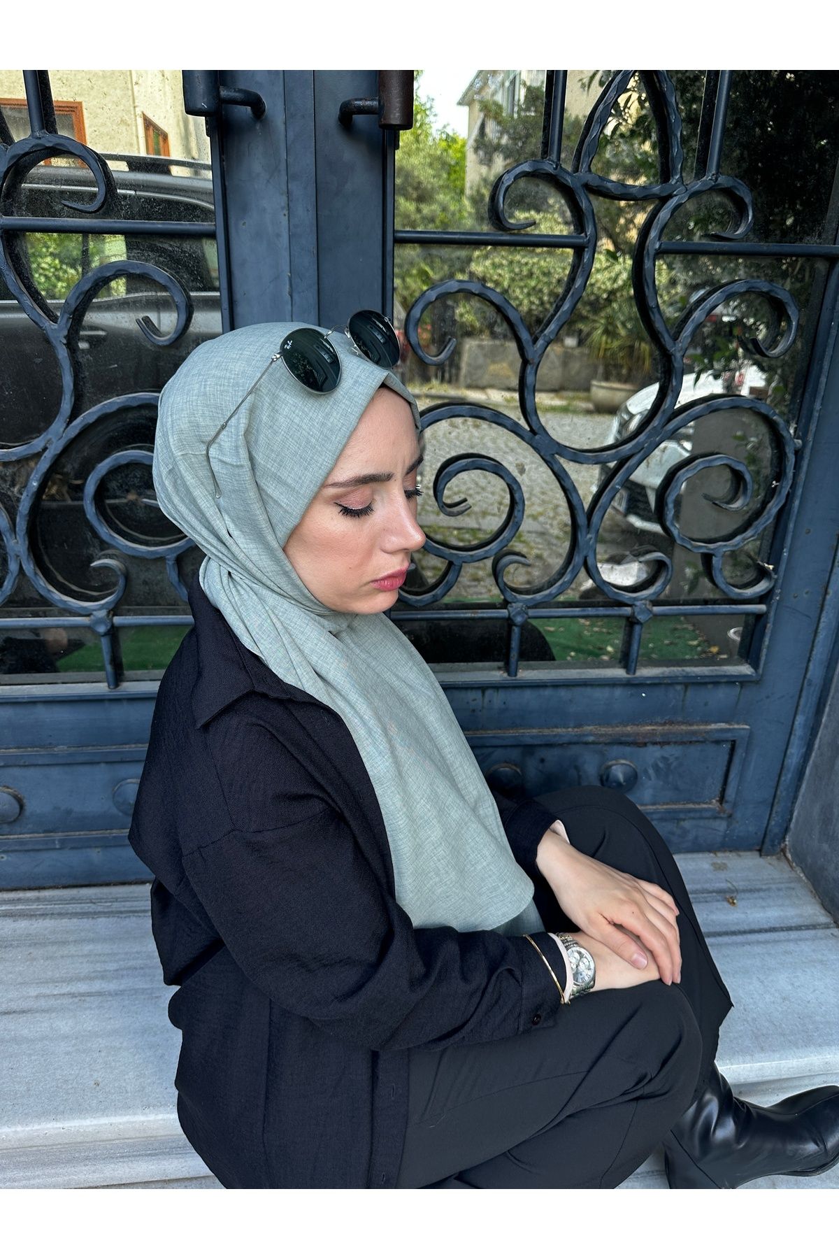 EŞARP HOME TAŞLANMIŞ PAMUK ŞAL KETEN