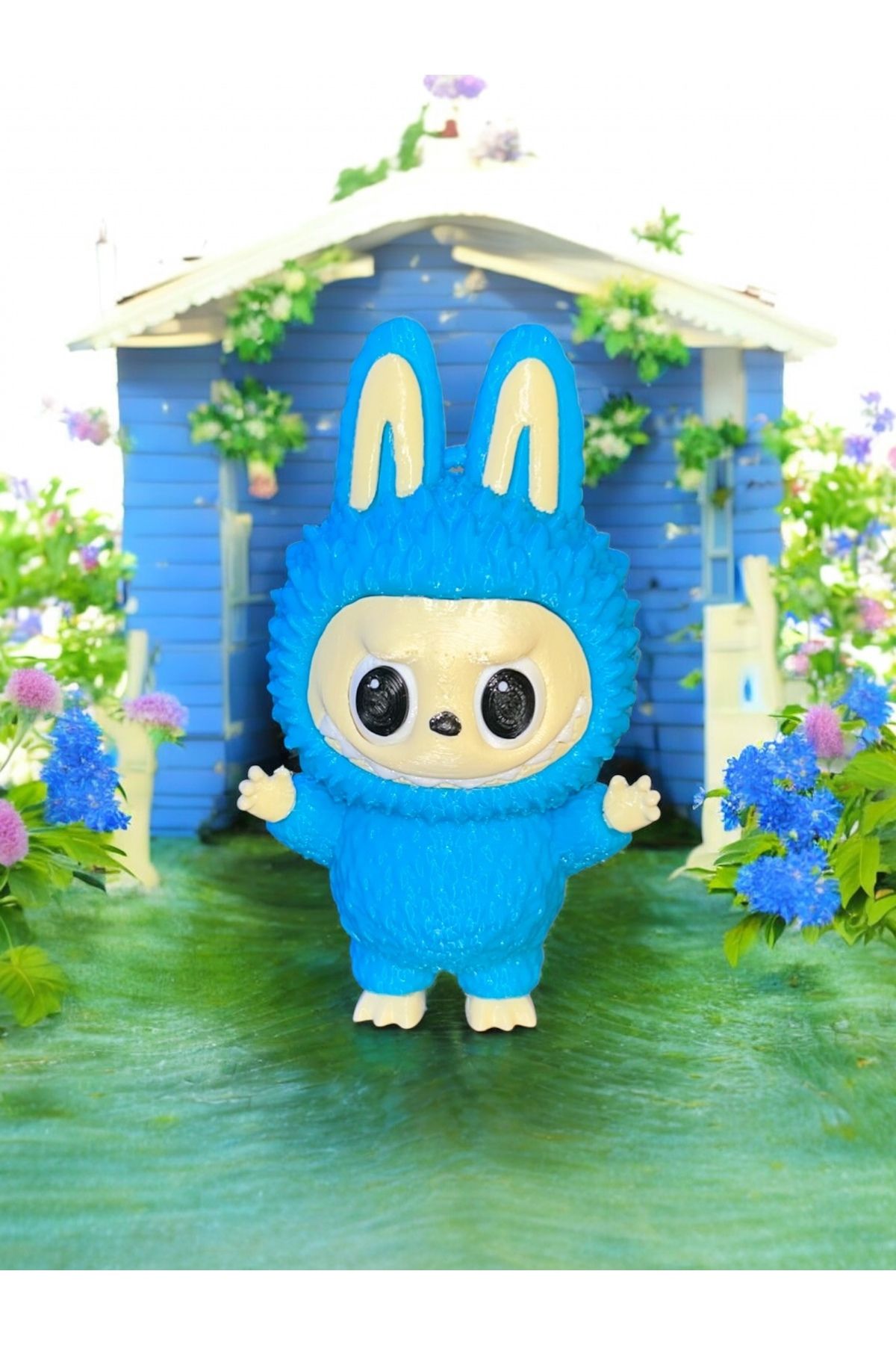 Home Labubu Figür – 3D Baskı Çanta Süsü, Anahtarlık & Aksesuar | Sevimli Mini Dekor- (11X6 CM)