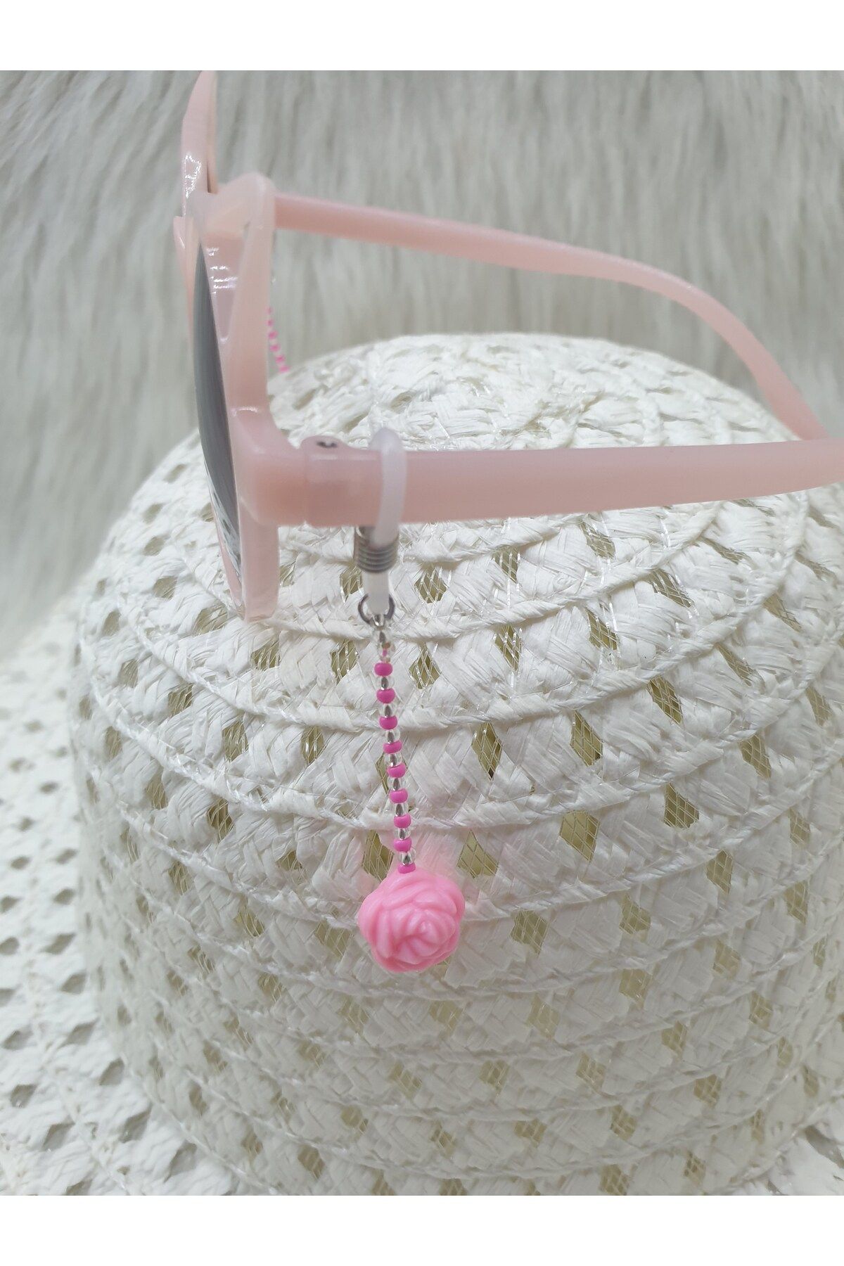 HAPPY HANDMADE Süs****/çocuk Gözlük Süsü/mini Zincir/gözlük Zinciri/güneş Gözlük Aksesurı/bebek Hediyelik