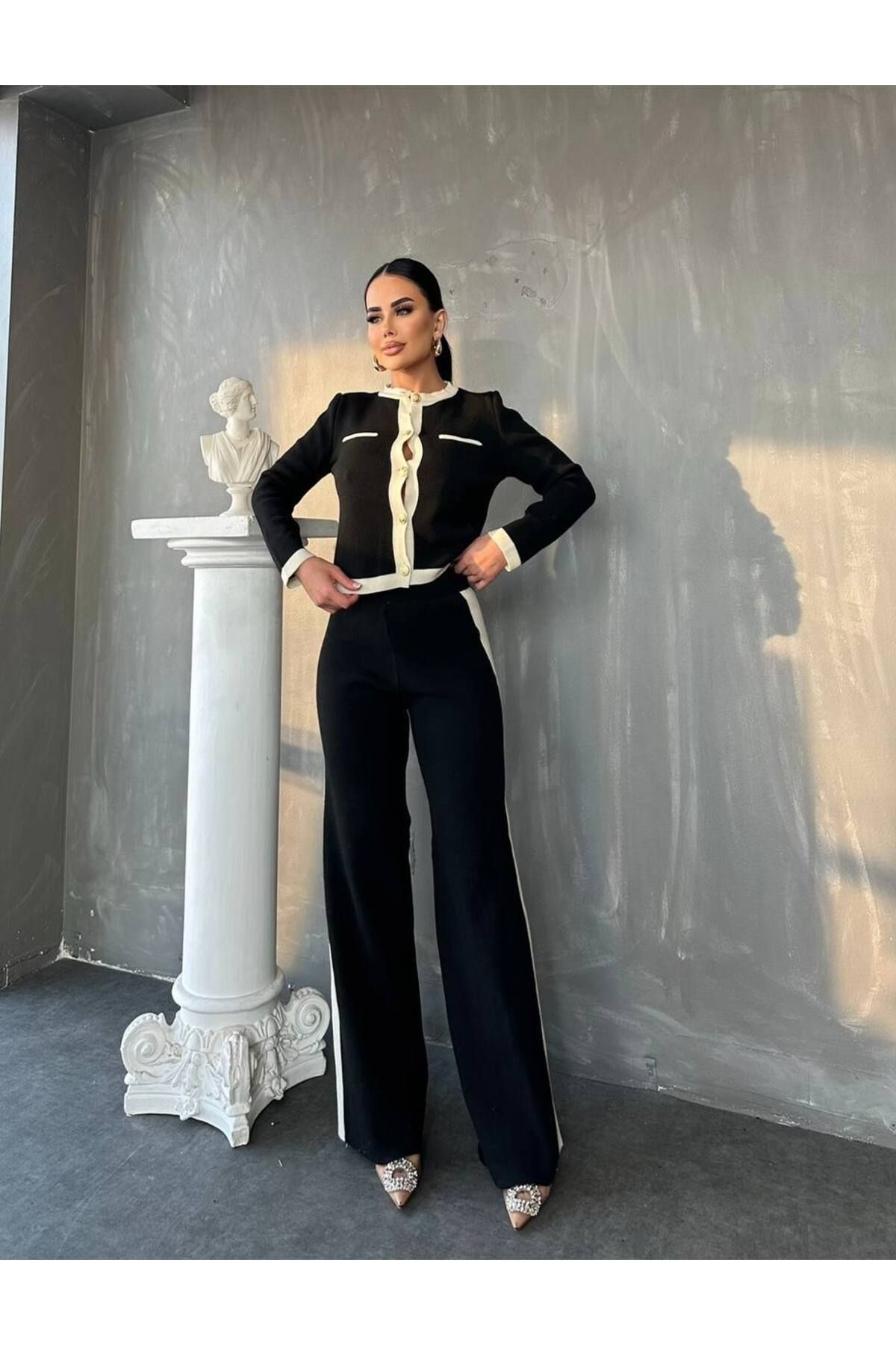 Abalı Yeni sezon -Triko İntersiye 2li Takım CHA-NEL model