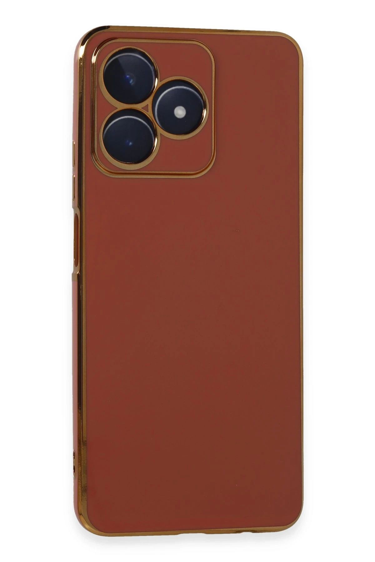 CepteToptan Realme C53 Kılıf Volet Silikon - Kırmızı