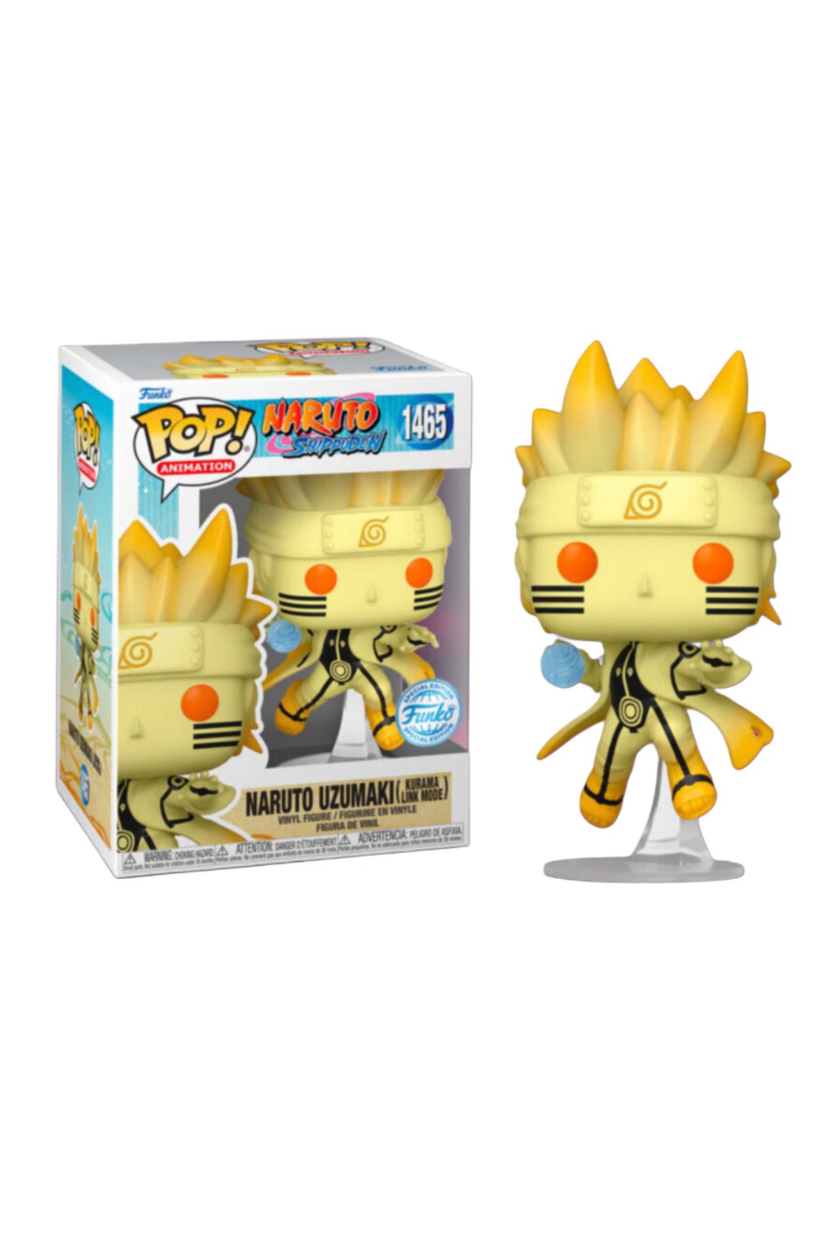 Funko Naruto: Shippuden - Naruto Uzumki (Kurama Link Mode) Exclusive Pop! #1465