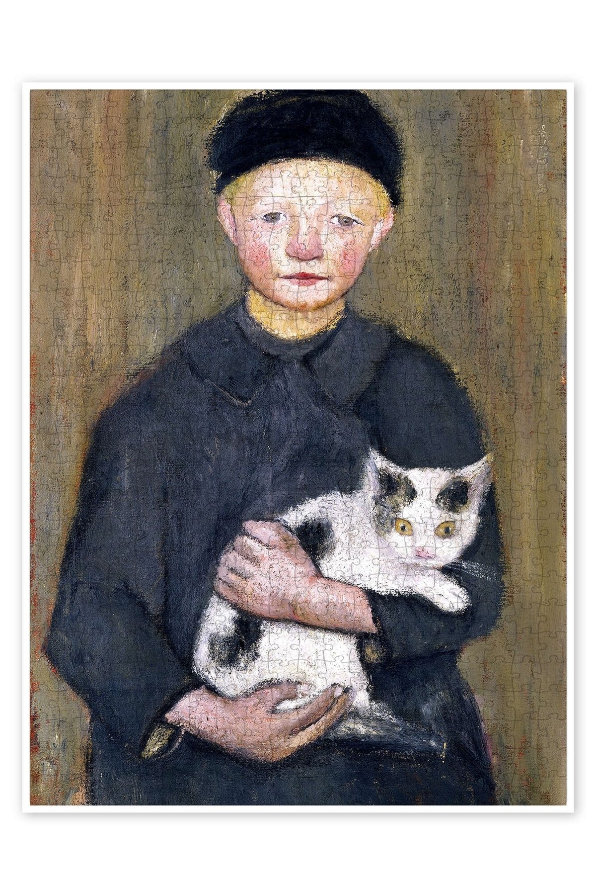 Jeronkarji Kedili Çocuk 500 Parça Puzzle Yapboz Kedi Köpek Temalı Doğa ve Orman Hayvanları
