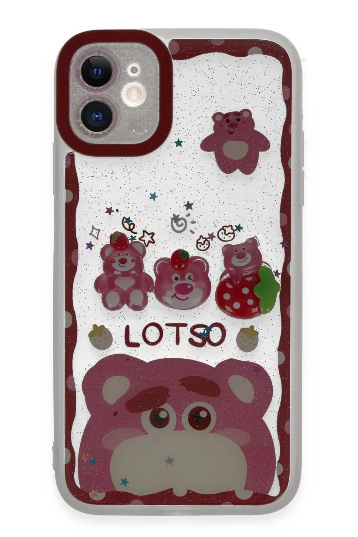 CepteToptan iPhone 11 Kılıf Sweet Desenli Silikon Kapak - Pembe
